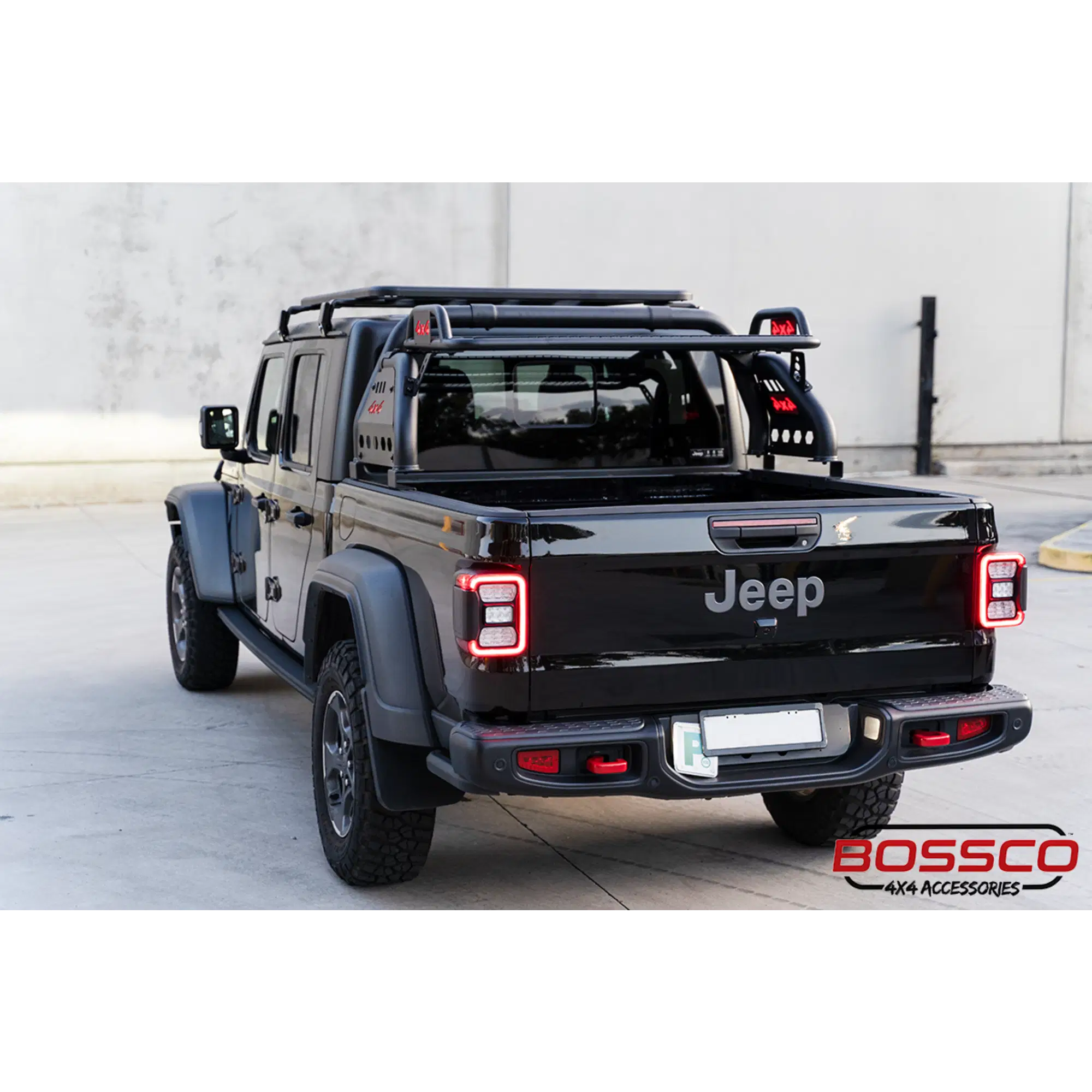 Loaded Sports Bar with Basket for Jeep Gladiator JT 2019-2023 | Black Steel