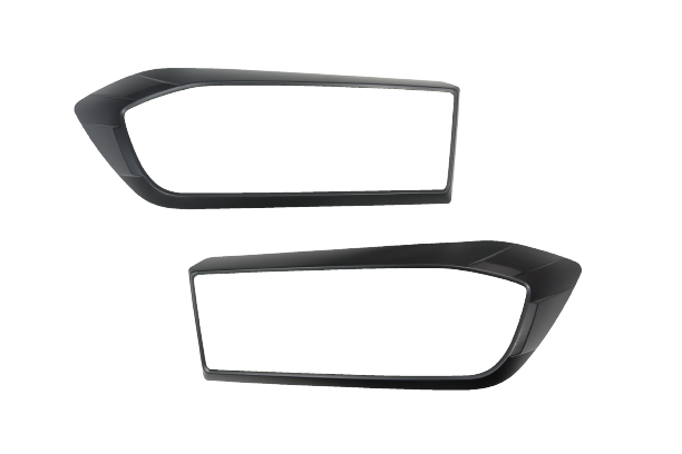Front Black Headlight Head Light Trim Covers Suitable For LDV T60 2019-2021 - RUNOUT