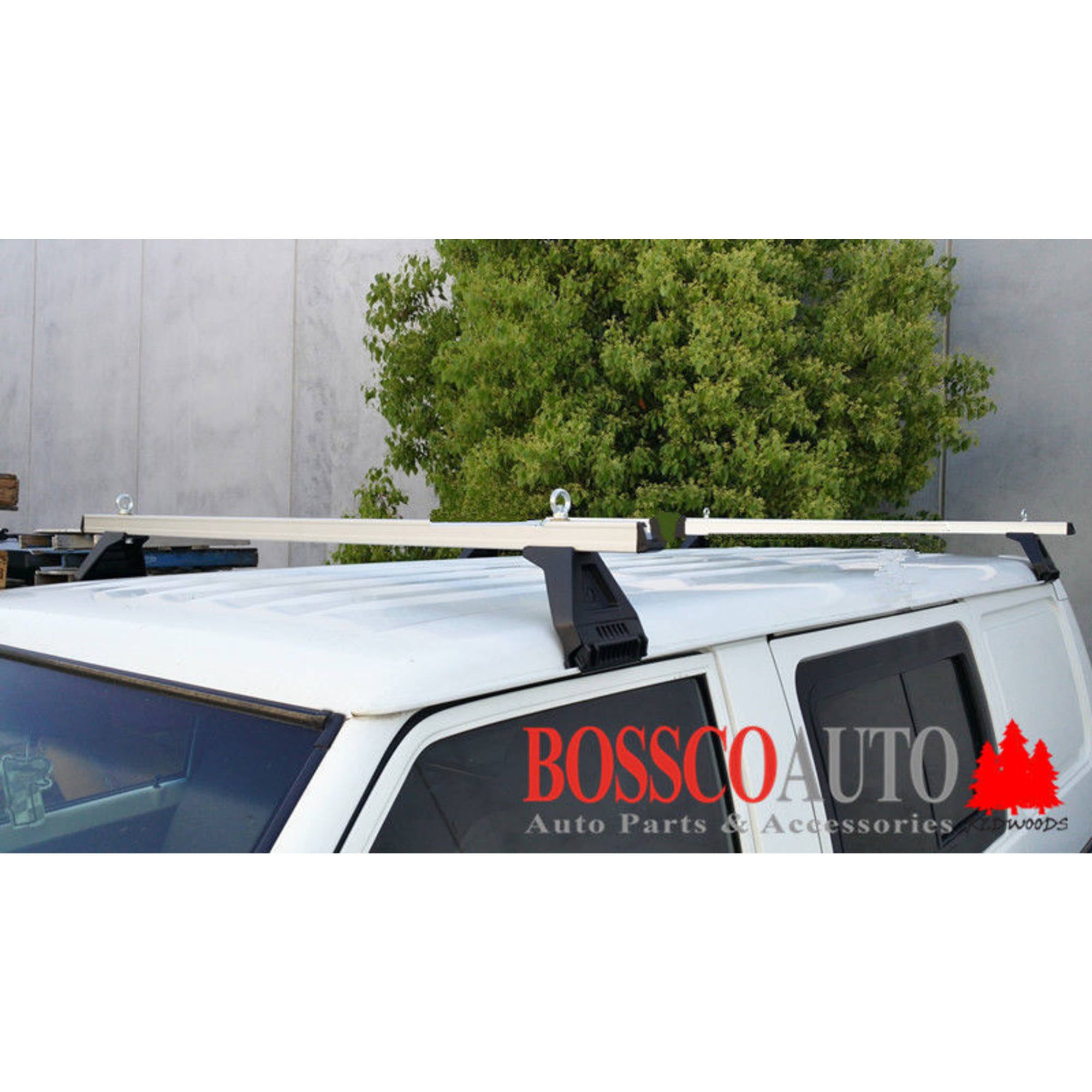 Black ROOF RACKS suitable for FORD ECONOVAN 1999–2020 (Low Roof)