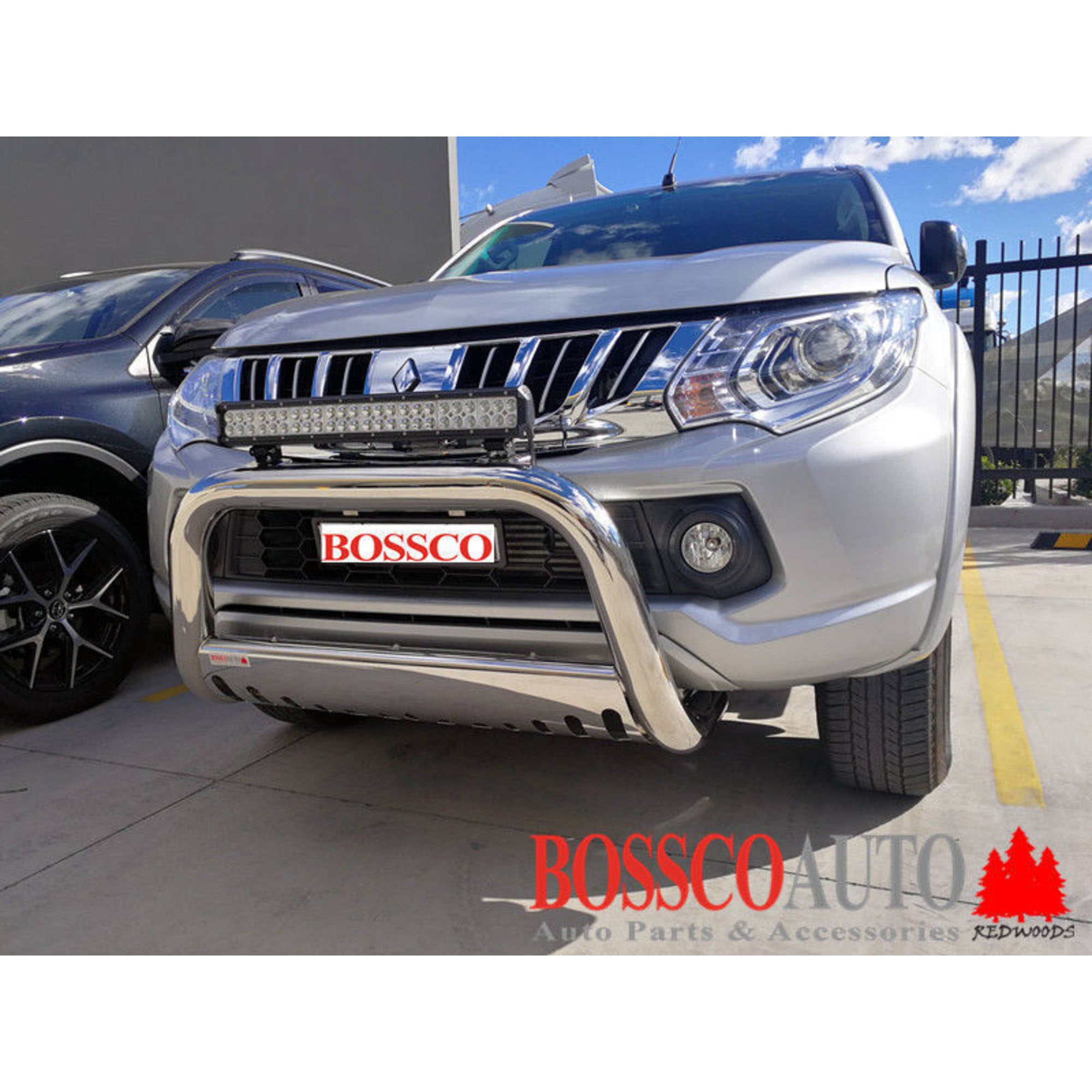 Nudge Bar With Skid Plate suitable for Mitsubishi Triton 2015-2019