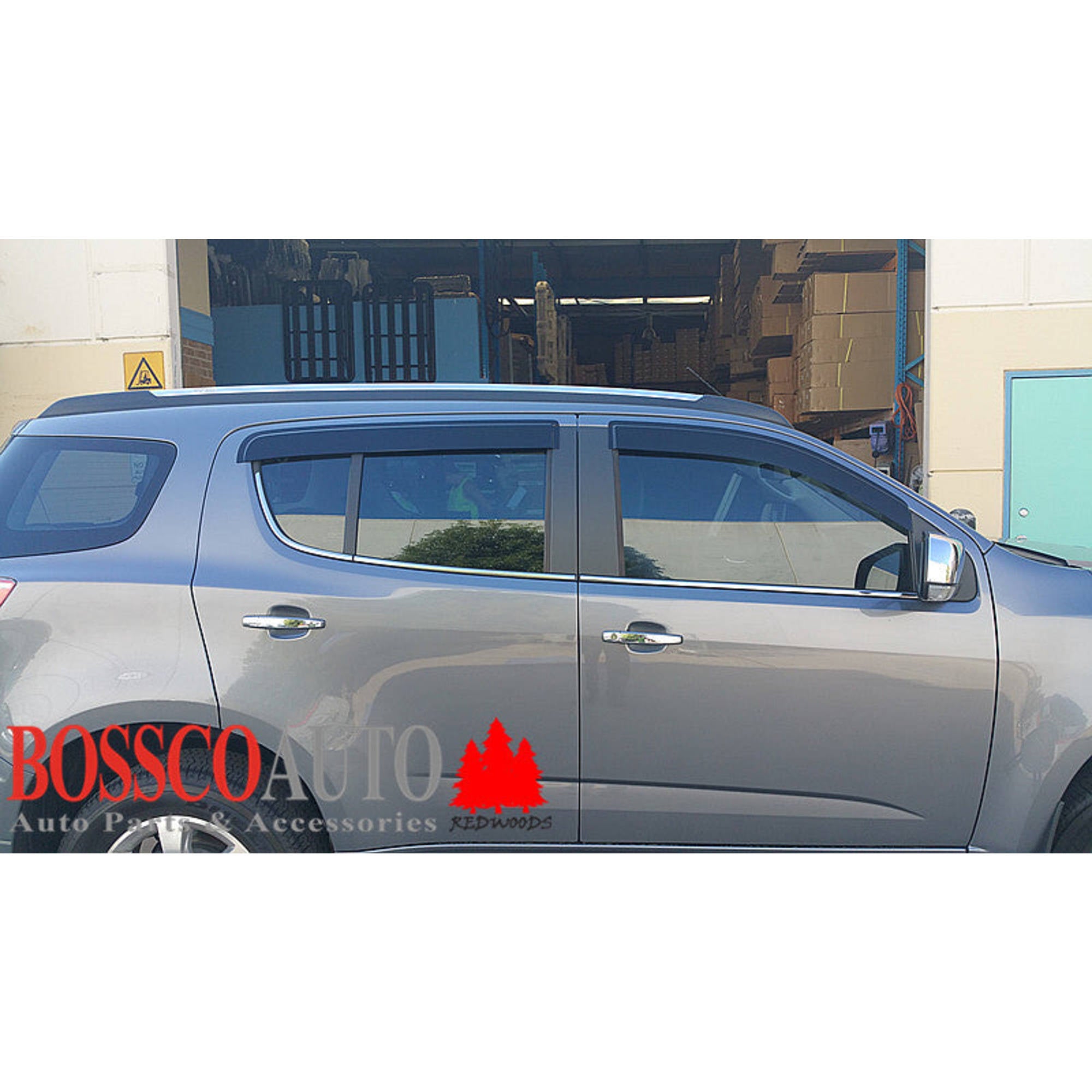 Black Tinted Slim Line Weathershields for Holden Trailblazer 2016-2020