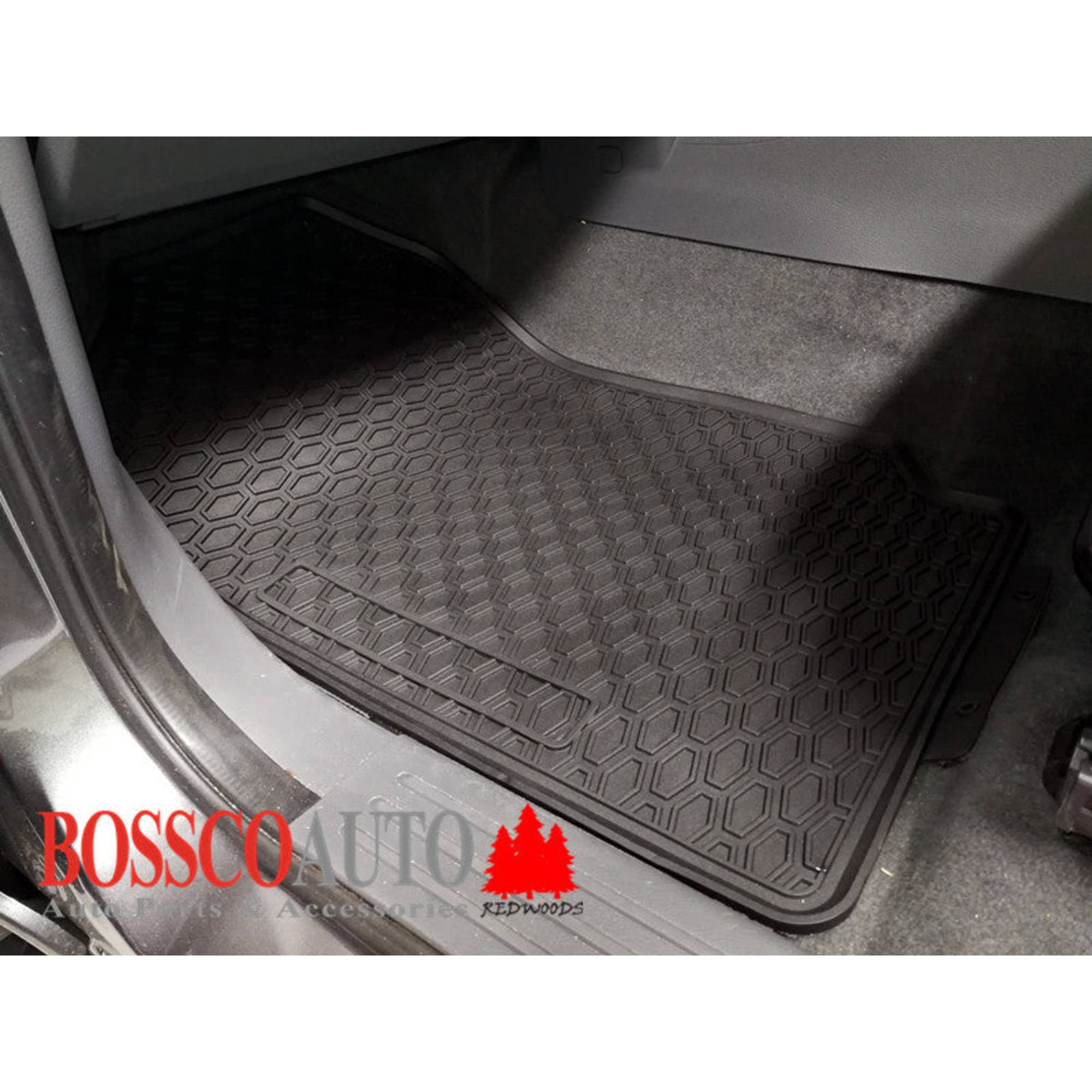 All Weather Rubber Floor Mats suitable for Ford Ranger Double Cab 2012-2020 - RUNOUT