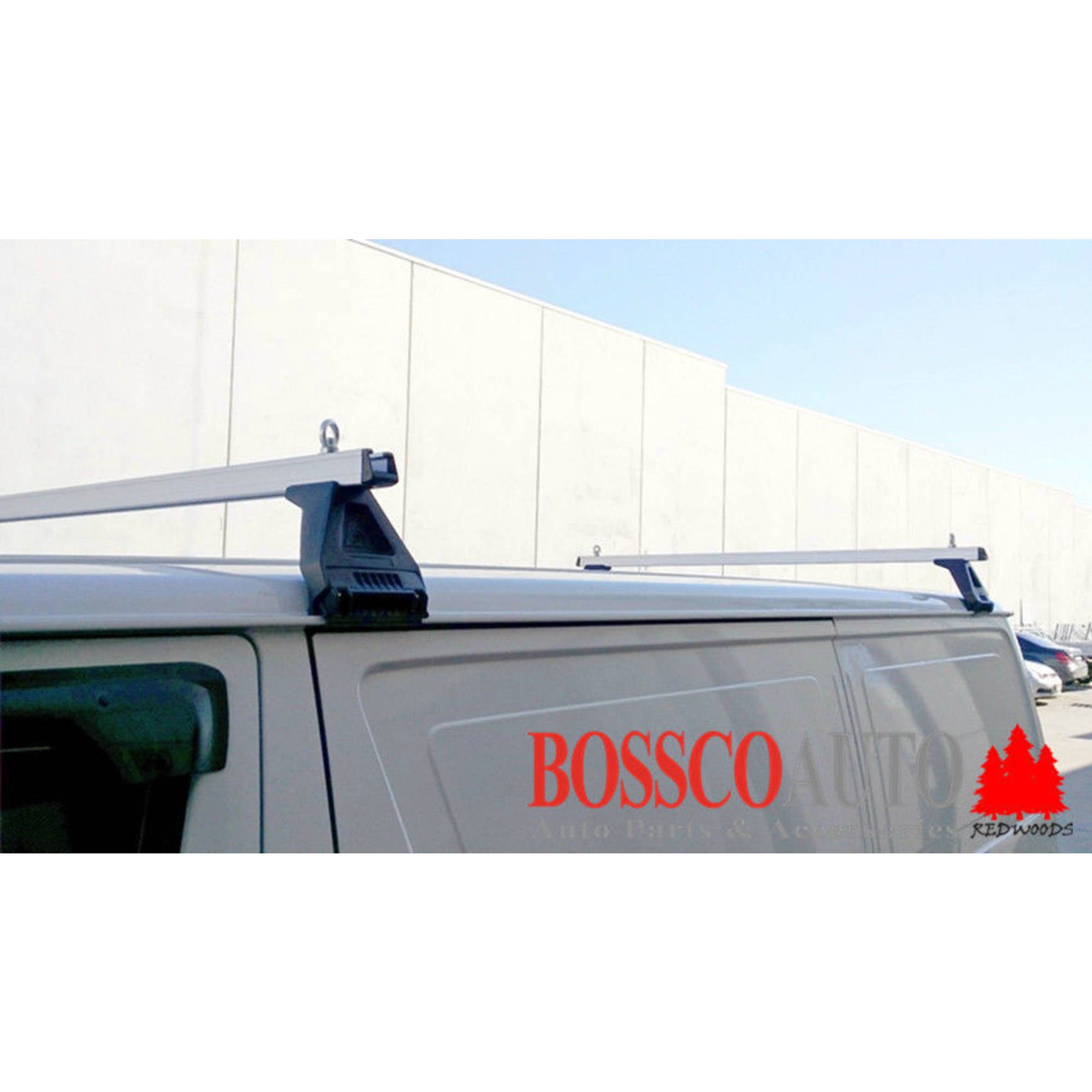 Silver Heavy Duty ROOF RACKS suitable for TOYOTA HIACE LWB 1983-2020