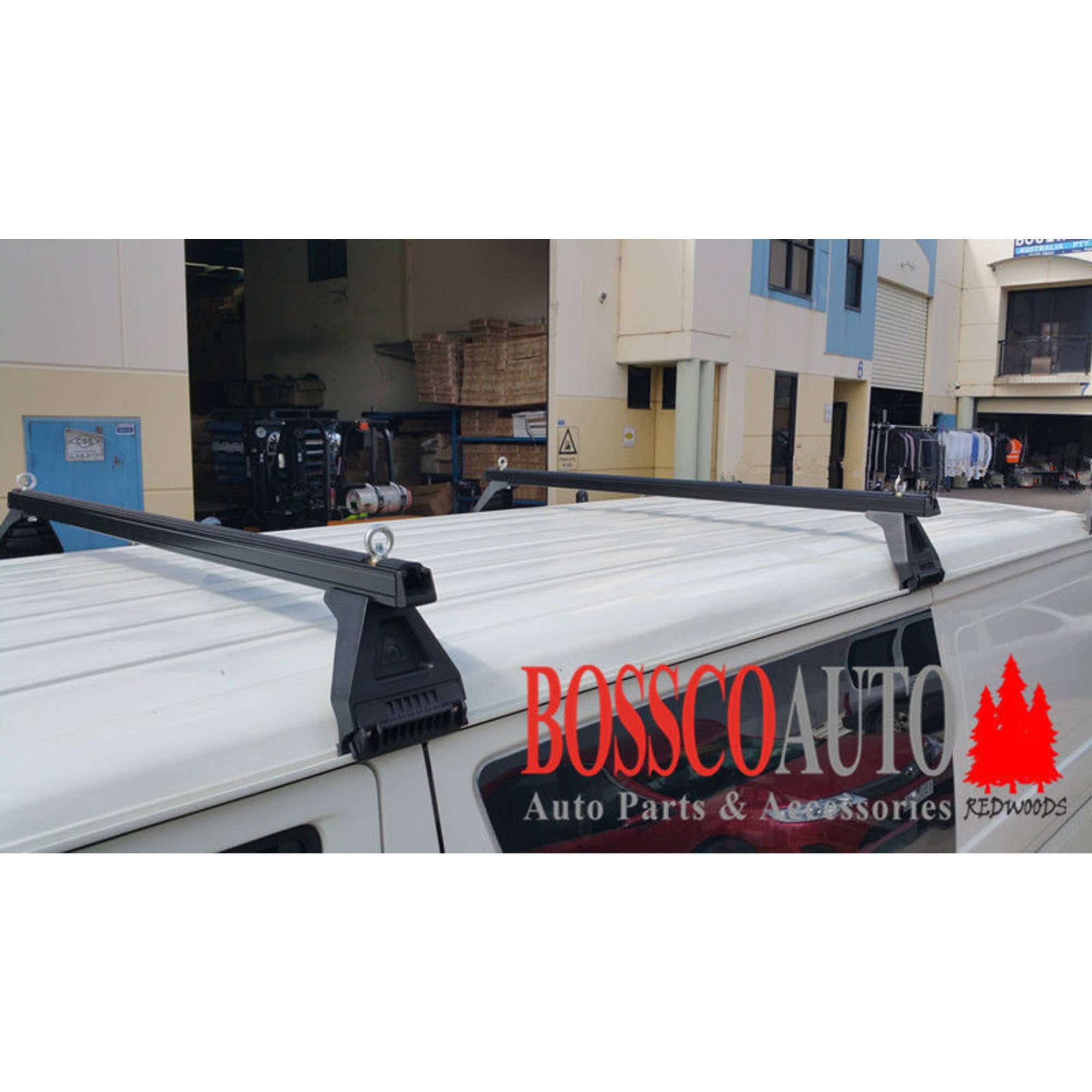 Black Heavy Duty ROOF RACKS suitable for TOYOTA HIACE LWB 1983-2019