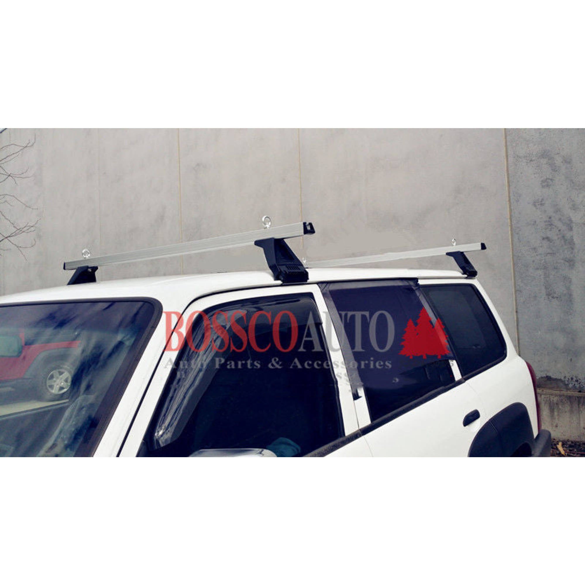Heavy Duty Silver ROOF RACKS suitable for NISSAN PATROL GQ / GU / Y61 1988-2015