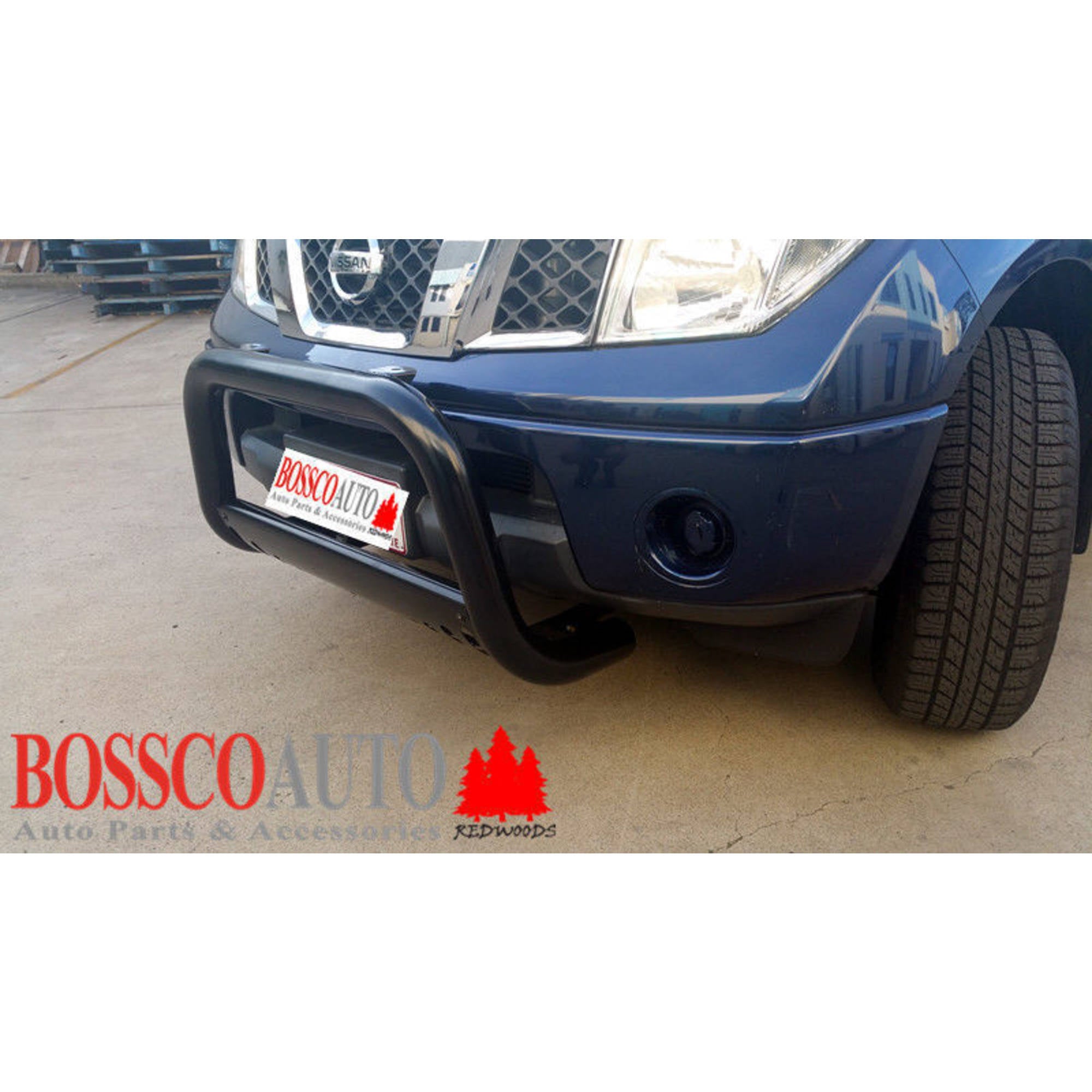 Black Low Nudge bar with Skid Plate Suitable For Nissan Pathfinder R51 2005-2012