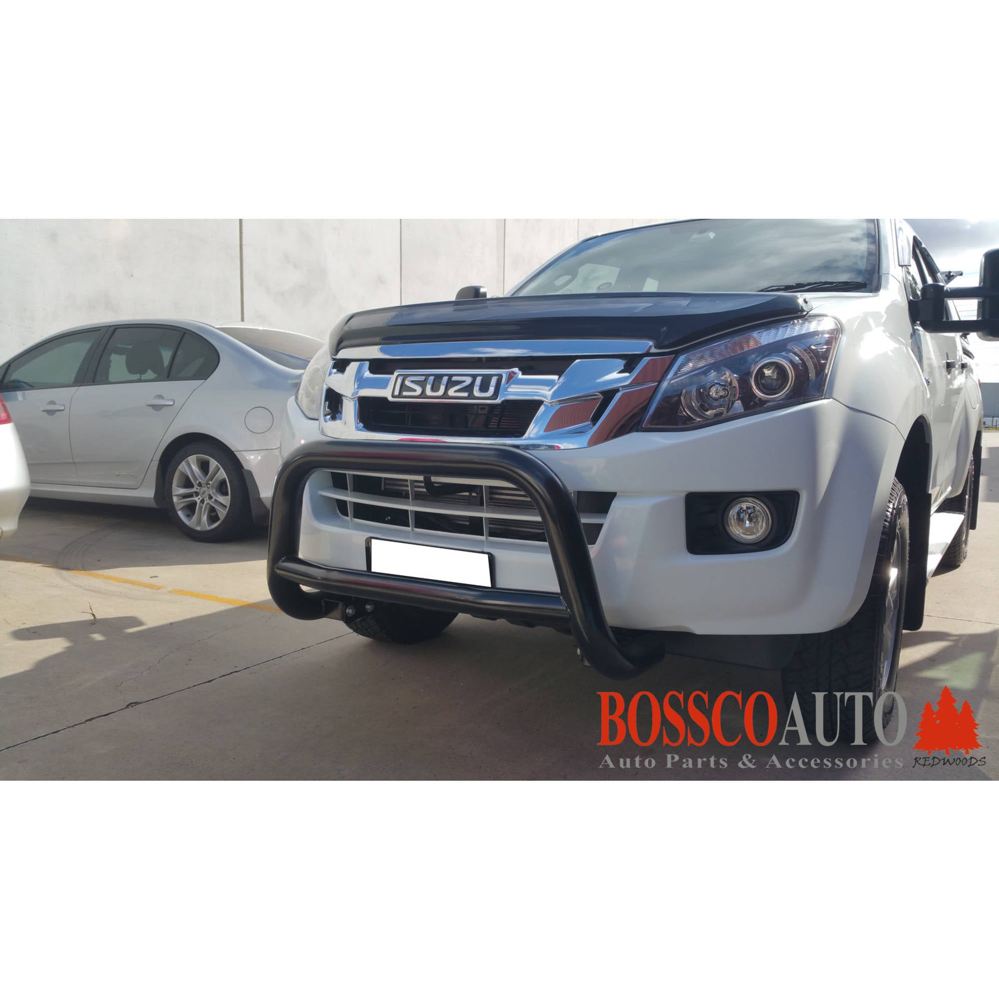 Black Low Nudge Bar Grille Guard Suitable for Isuzu MU-X 2012 - 2020