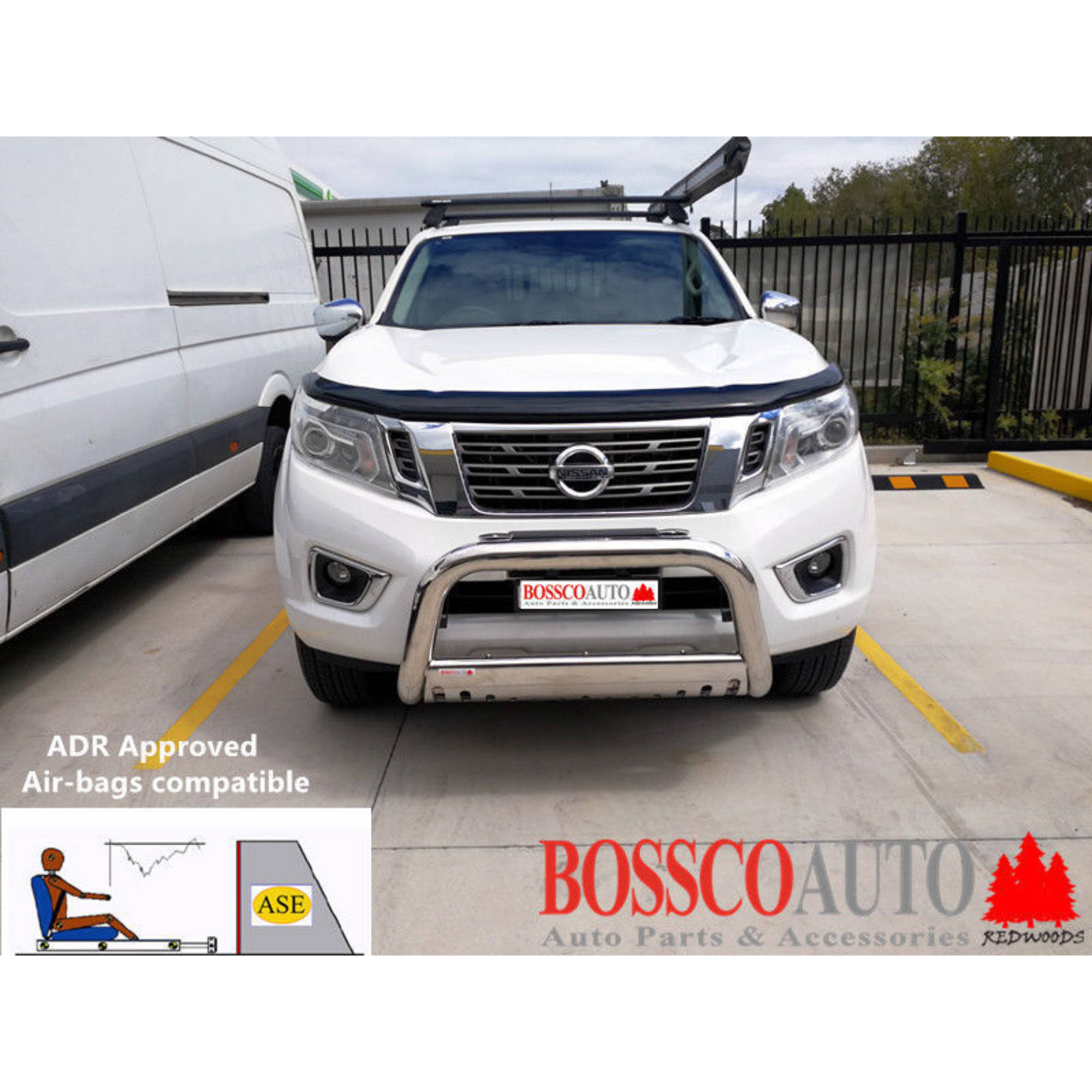 LOW Nudge Bar suitable for Nissan Navara NP300 / D23 2015-2020