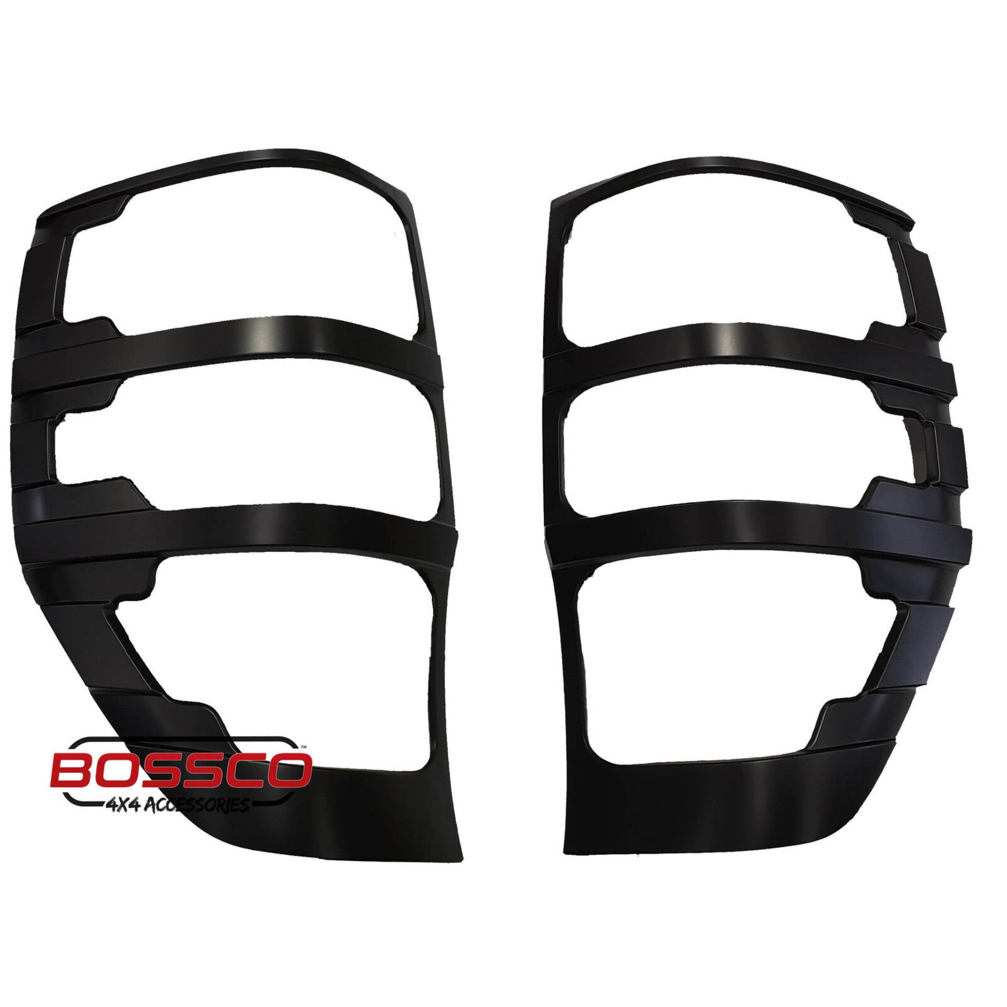 Black Rear Tail Light Trim Covers Suitable For Ford Ranger PX MK1 MKI 2012-2022