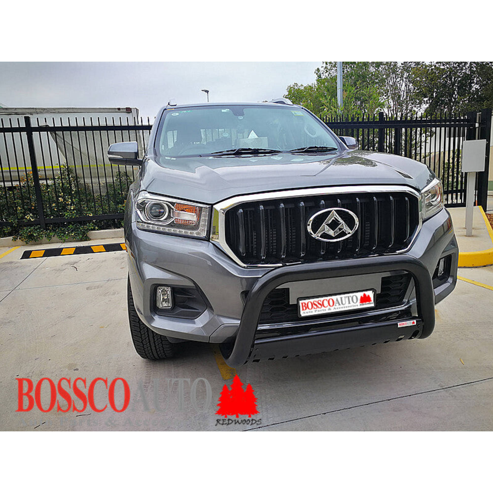 Black Nudge bar With Skid Plate Suitable for LDV T60 2017-2021