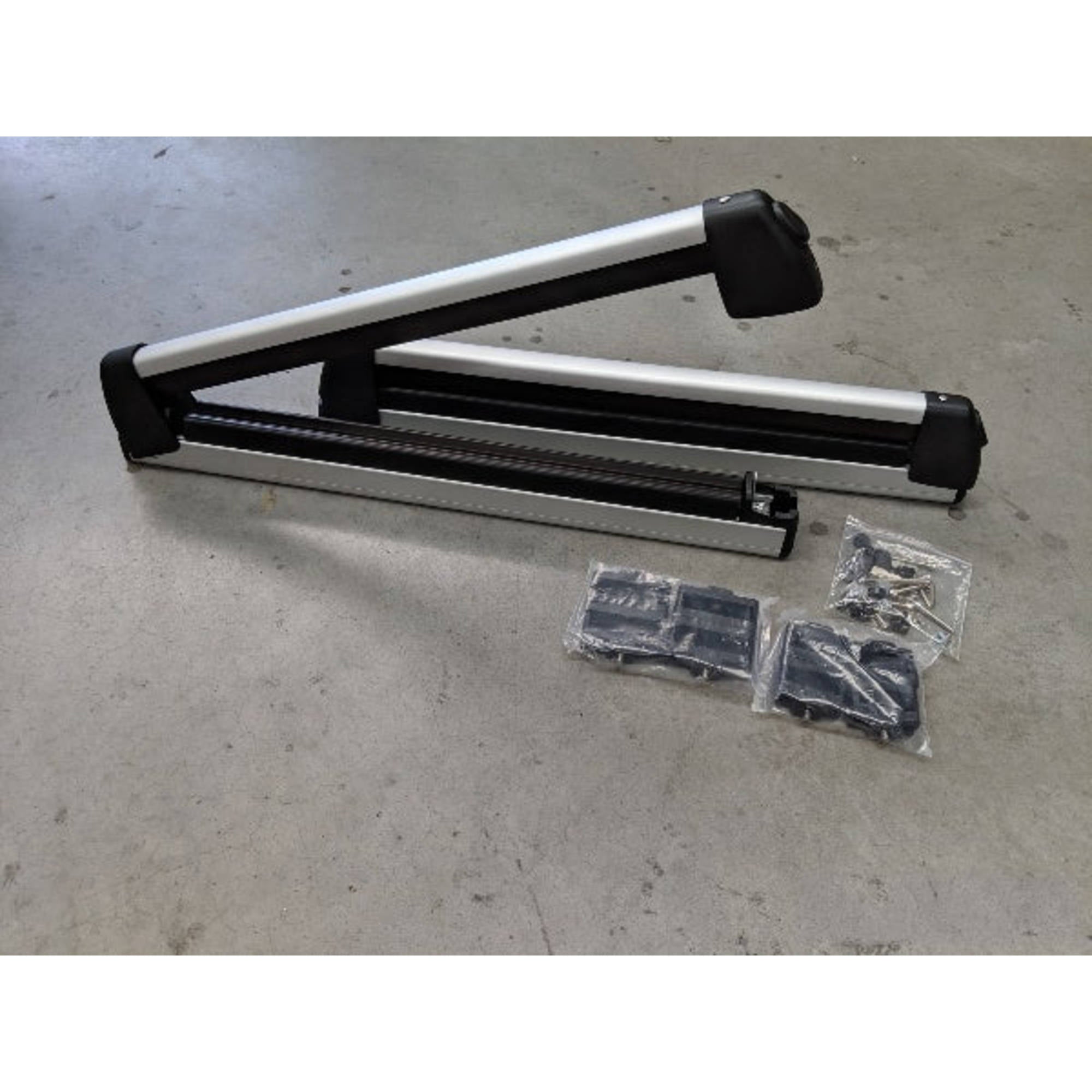 2X Aluminium Sliding Car Roof Racks Top Luggage Ski Surf Snow Board Fishing Rod Carriers 780mm