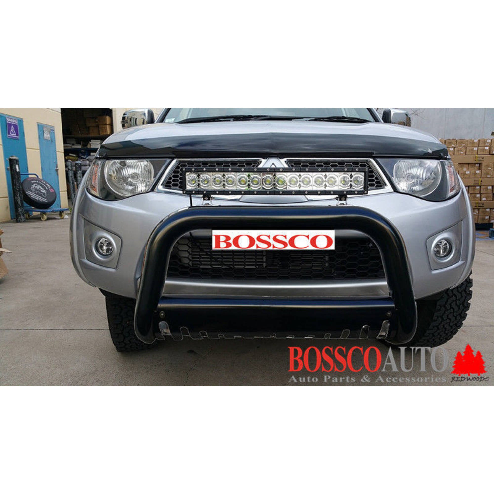 Black Nudge Bar suitable for Mitsubishi Triton 2006-2014
