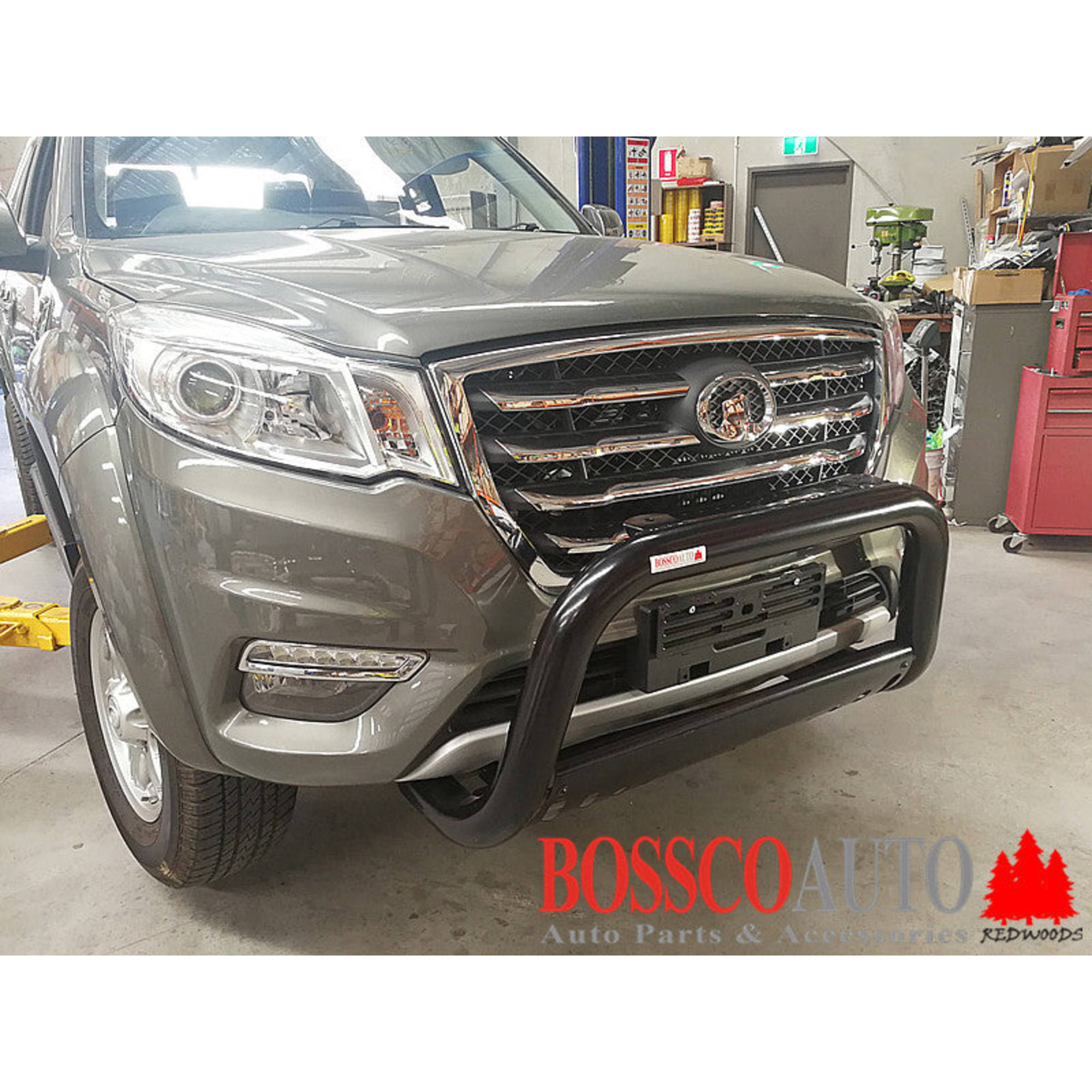 Black Nudge Bar With Skid Plate Suitable for Great Wall Steed 2009-2022