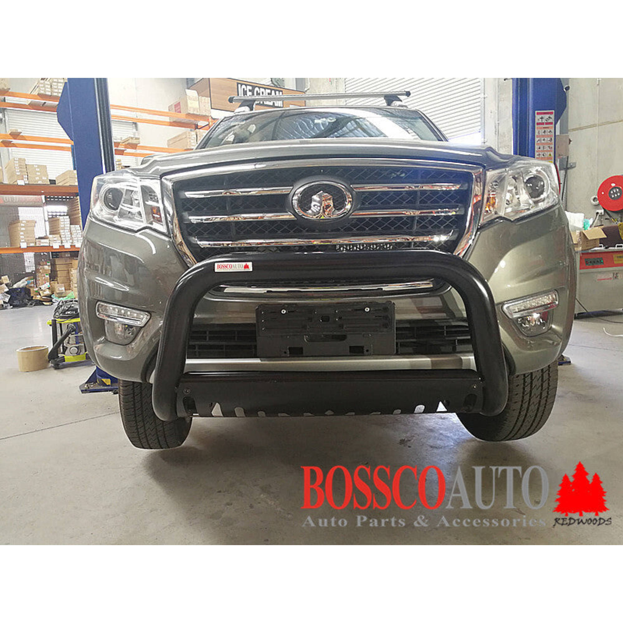 Black Nudge Bar With Skid Plate Suitable for Great Wall Steed 2009-2022