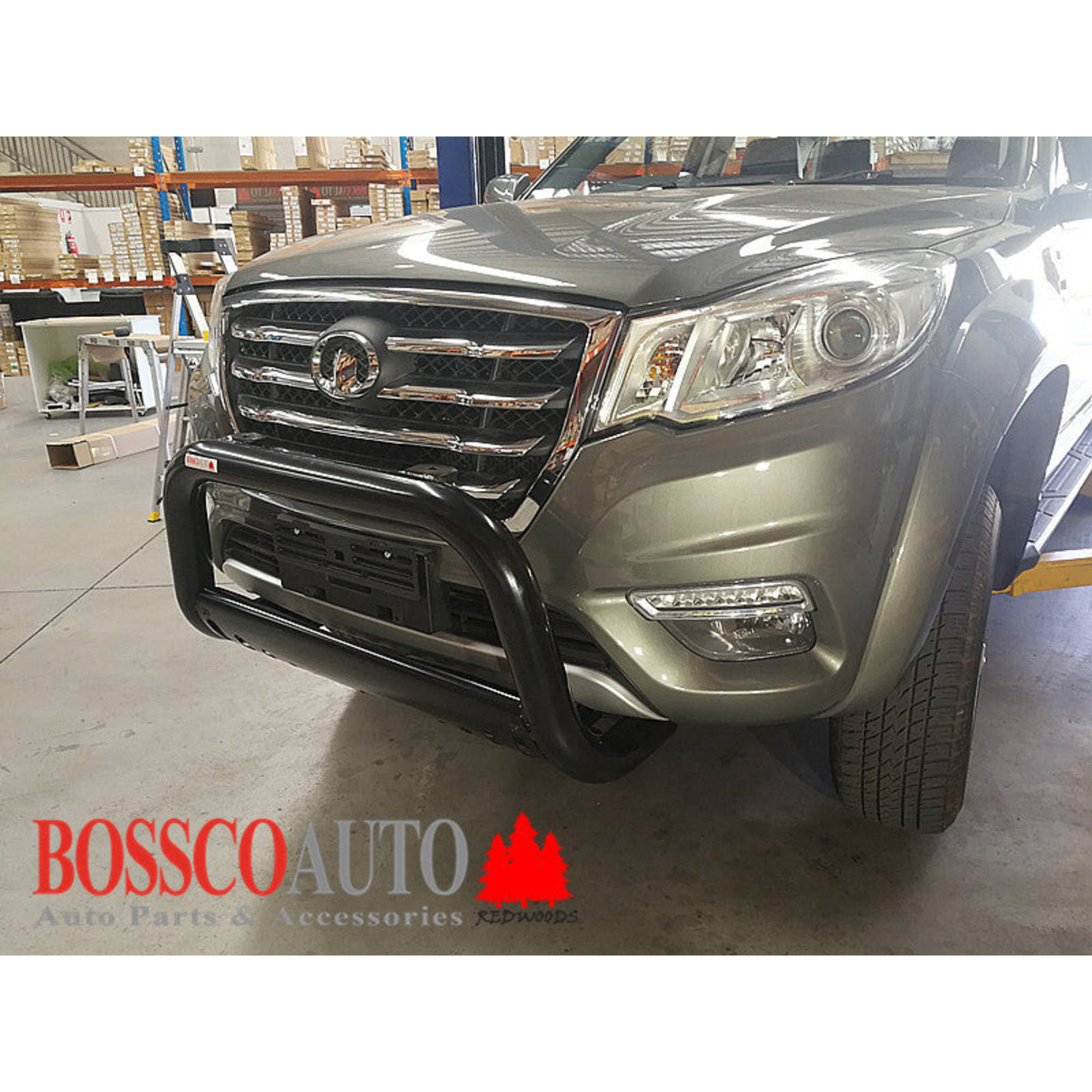 Black Nudge Bar With Skid Plate Suitable for Great Wall Steed 2009-2022