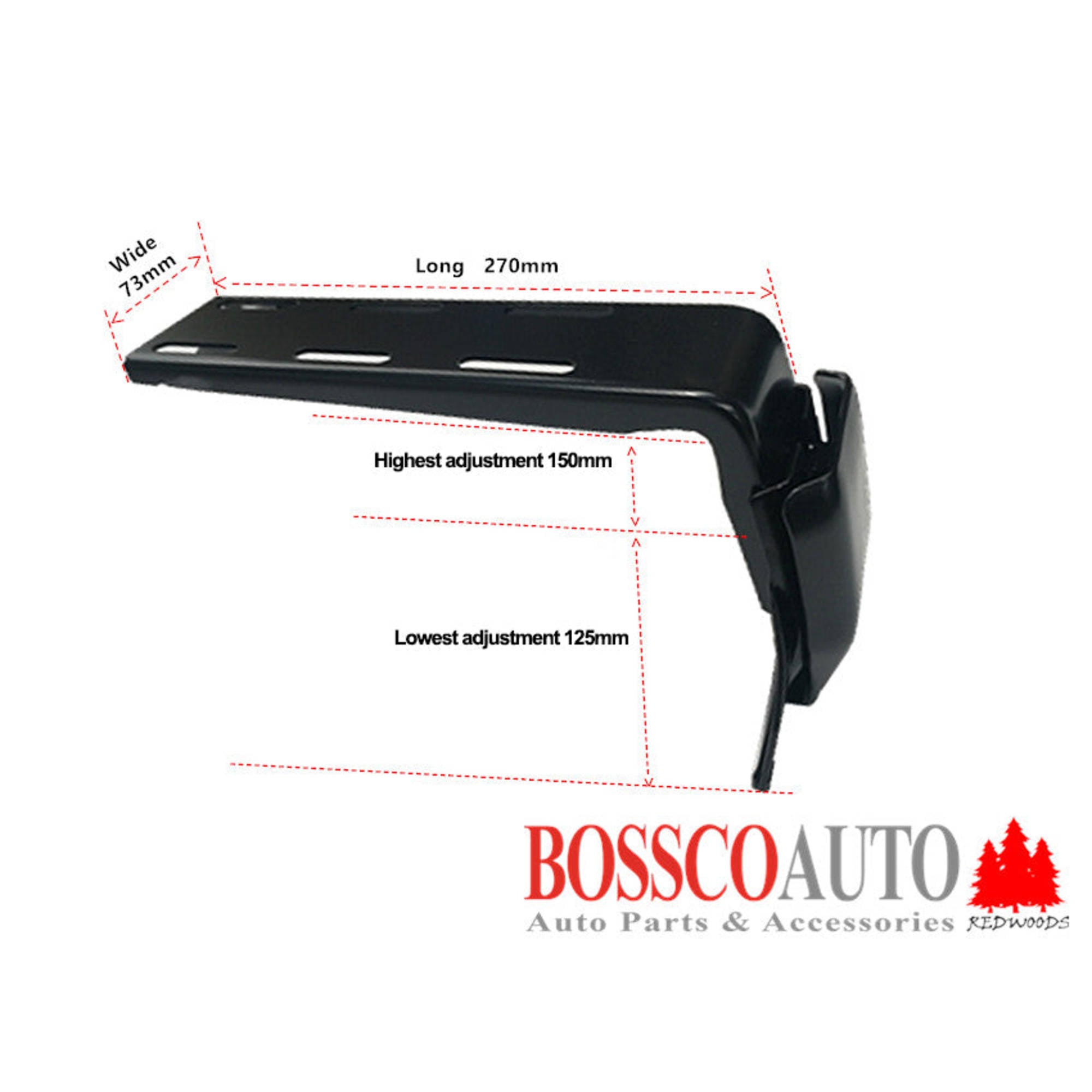 Set of 6 Universal Gutter Mount Bracket (12.5cm-15cm) for Low Roof Roof Basket