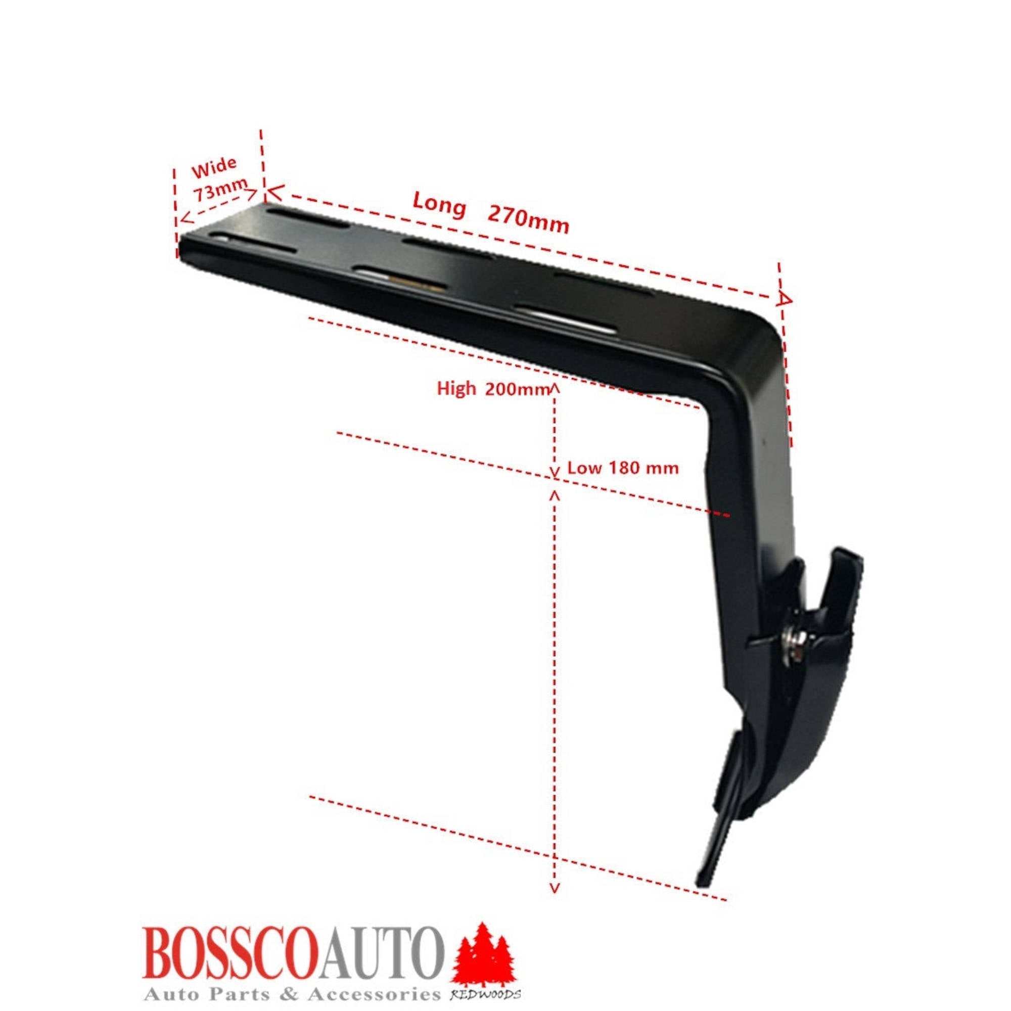 Set of 2 Universal Gutter Mount Bracket (18cm-20cm) for High Roof Roof Basket