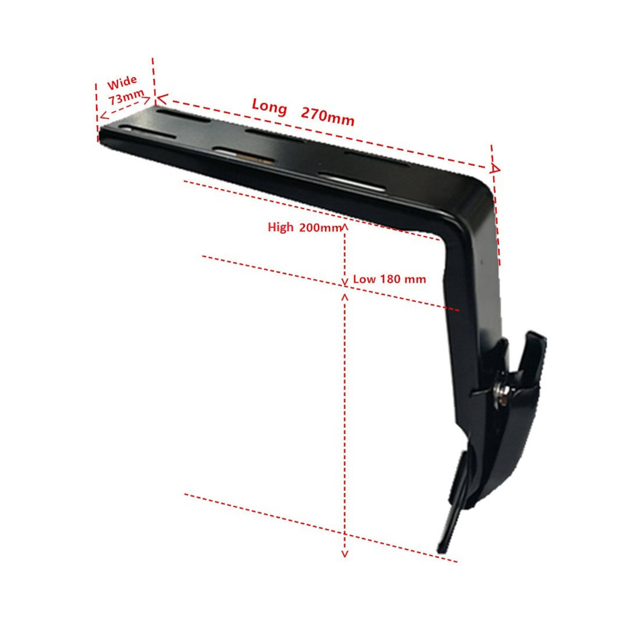 Set of 2 Universal Gutter Mount Bracket (18cm-20cm) for High Roof Roof Basket