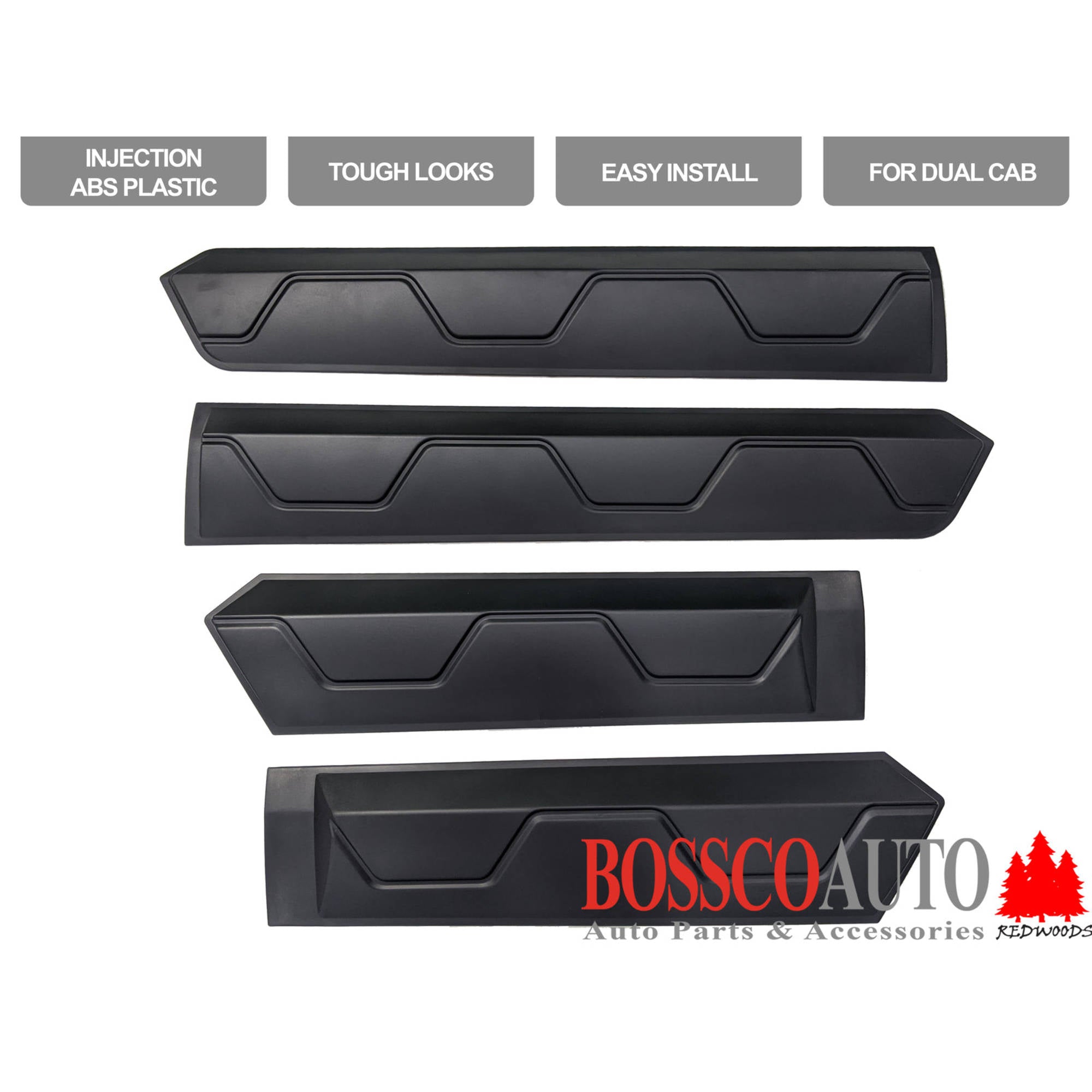 Side Door Body Moulding Cladding Suitable For Ford Ranger PX MK1 MK2 MK3 2012-2022 - Factory seconds