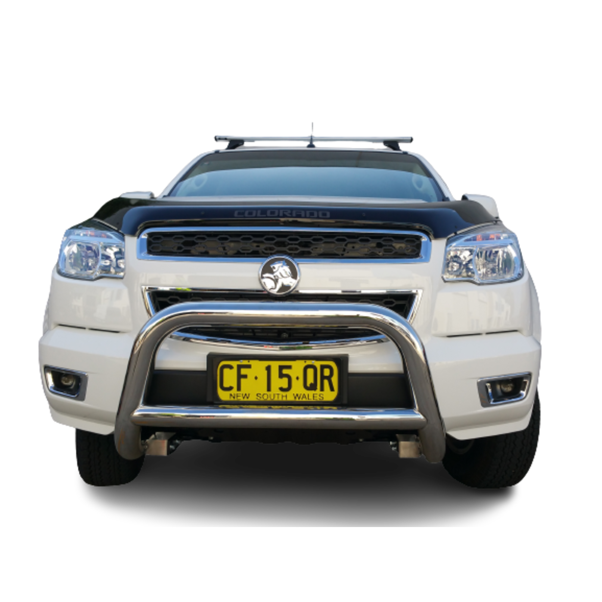 Black Nudge Bar with Skid Plate suitable for Holden Colorado/Trailblazer 2016-2020