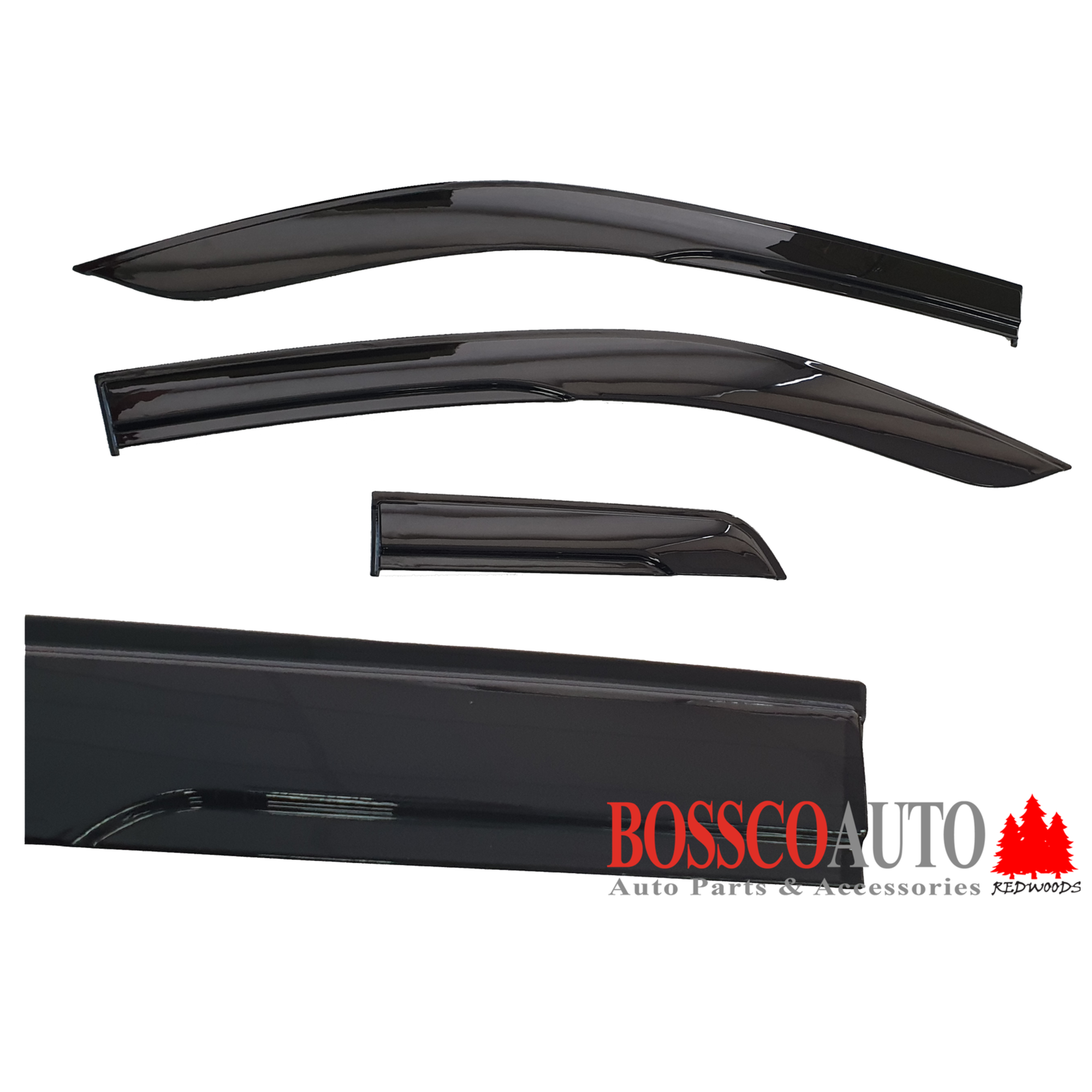 Tinted Weathershields suitable for Toyota Hilux Extra Cab 2015-2022