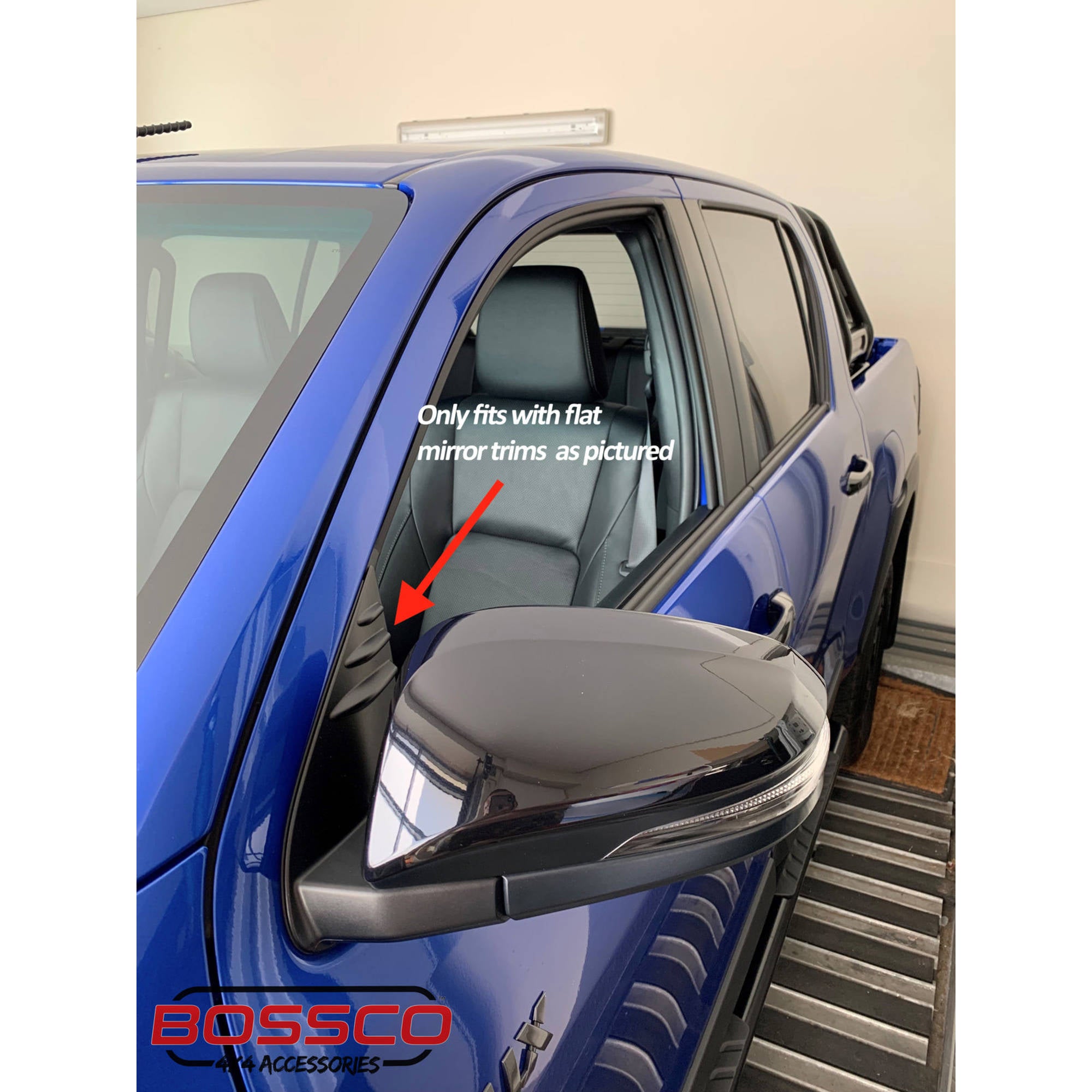 Tinted Weathershields suitable for Toyota Hilux Extra Cab 2015-2022