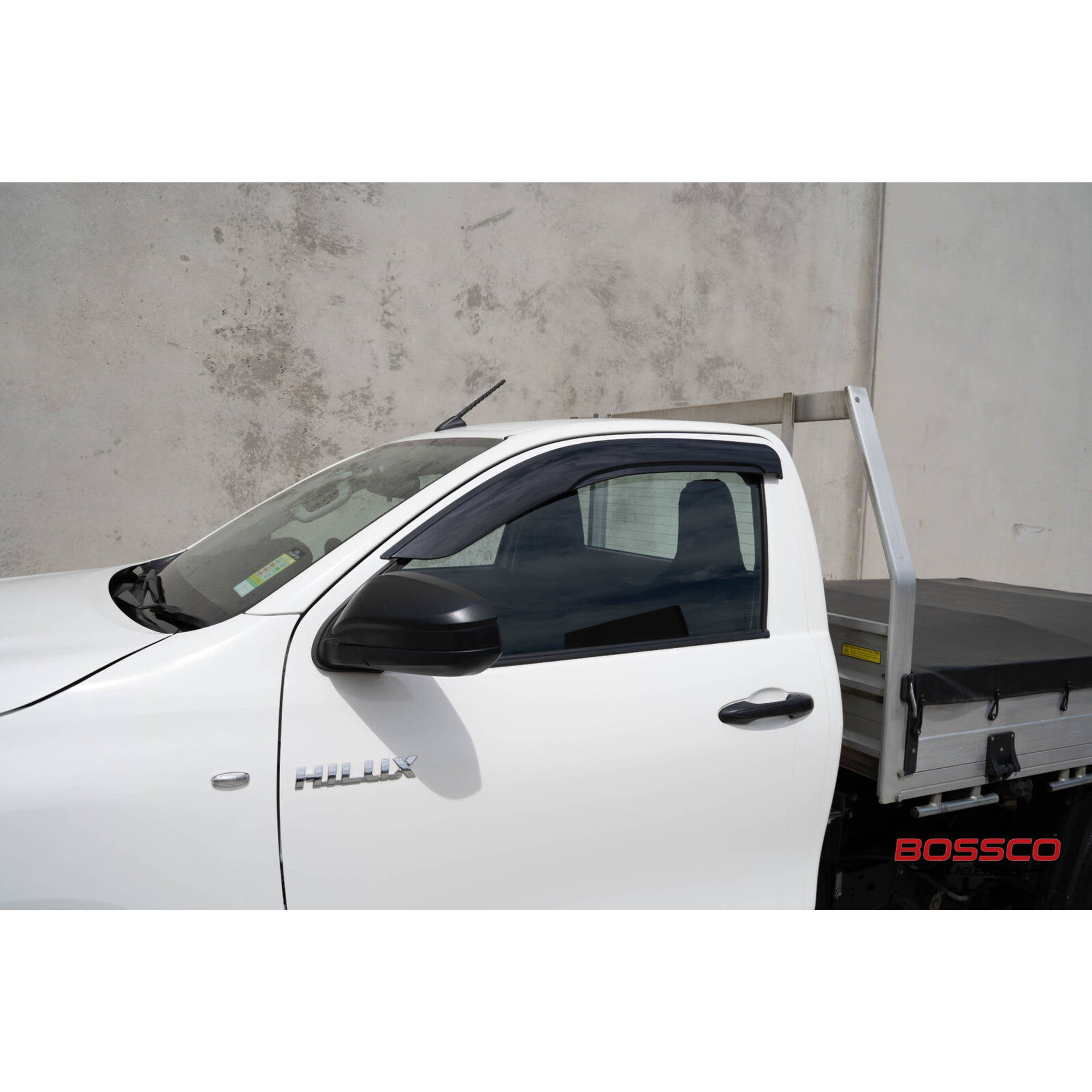 Tinted Weathershields suitable for Toyota Hilux Single Cab 2015-2022