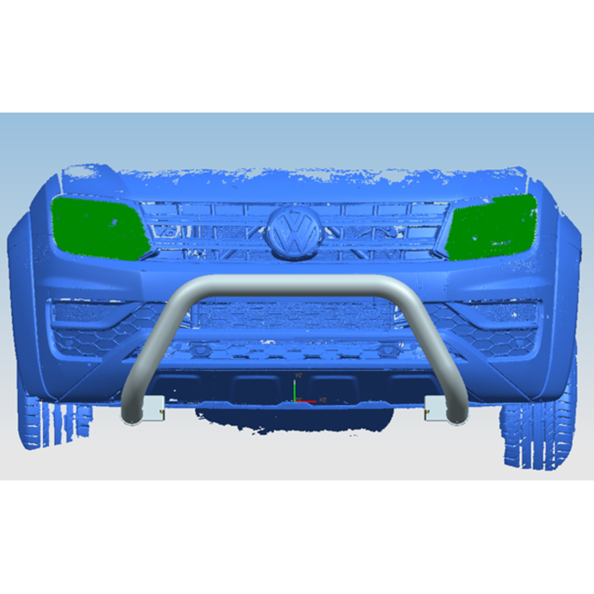 Bulldog Nudge Bar BRACKET Suitable For Volkswagen Amarok 2010-2022 (Suits Front parking Sensors)