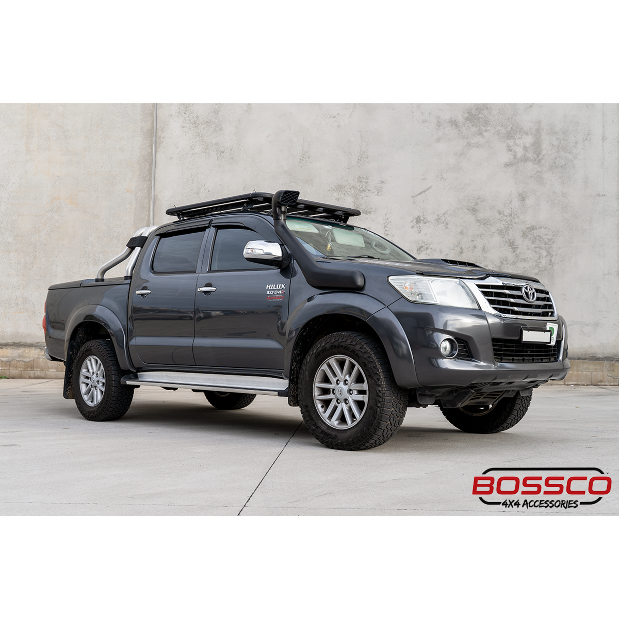 Black Snorkel Air Intake Kit suitable for Toyota Hilux 2005-2015