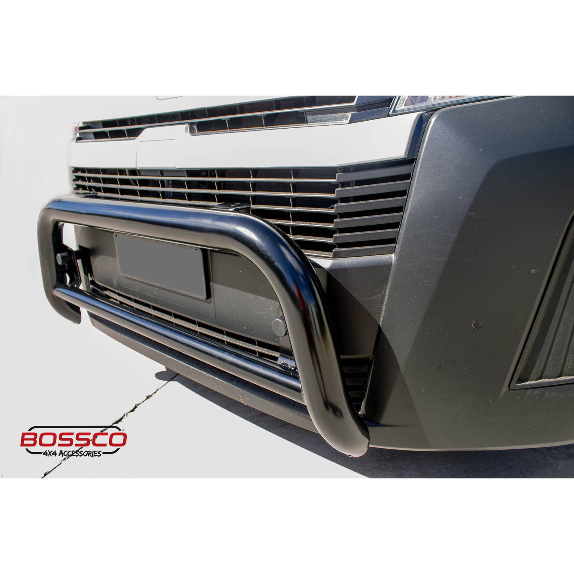 Black Nudge Bar Suitable For Toyota Hiace LWB 2019-2023