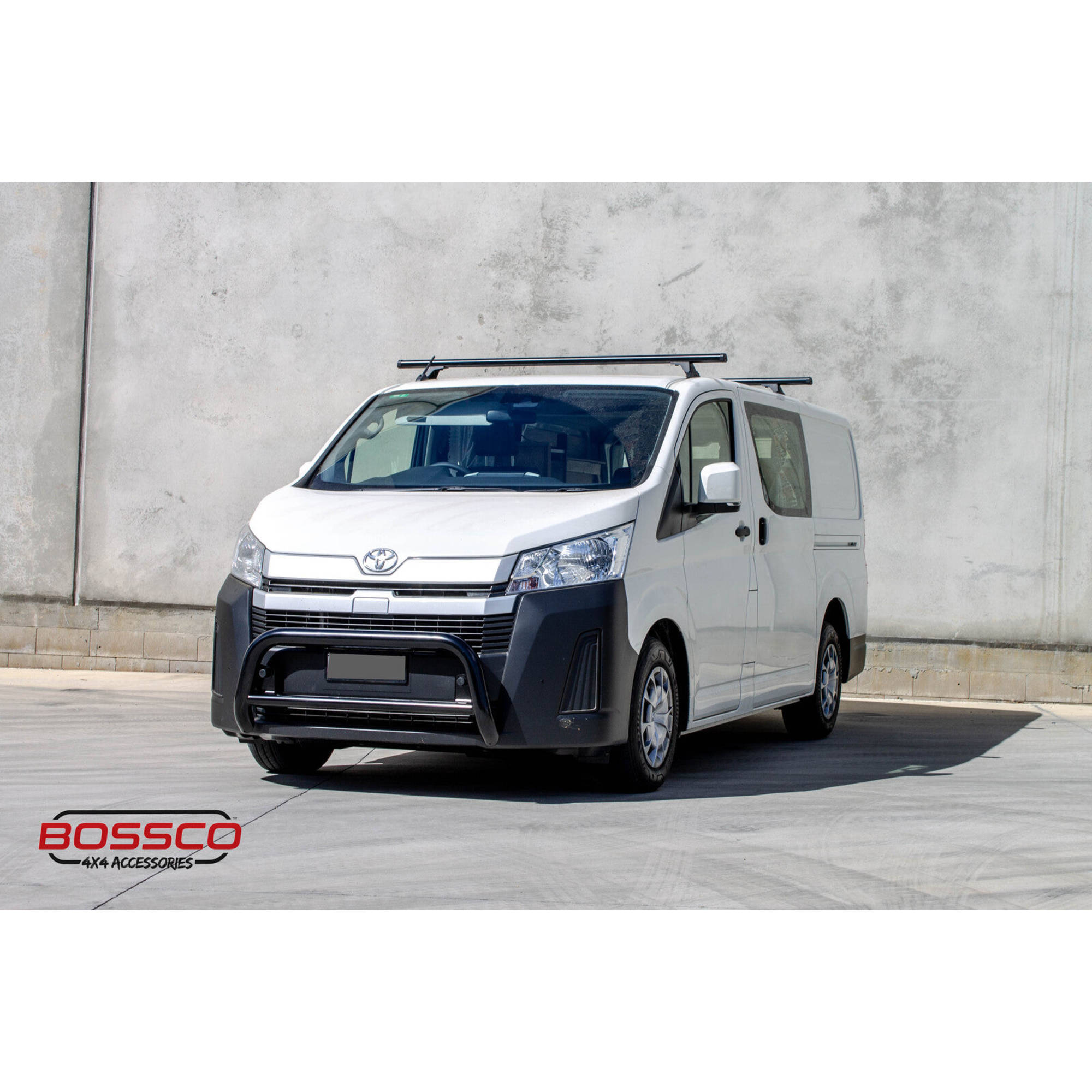 Black Nudge Bar Suitable For Toyota Hiace LWB 2019-2023