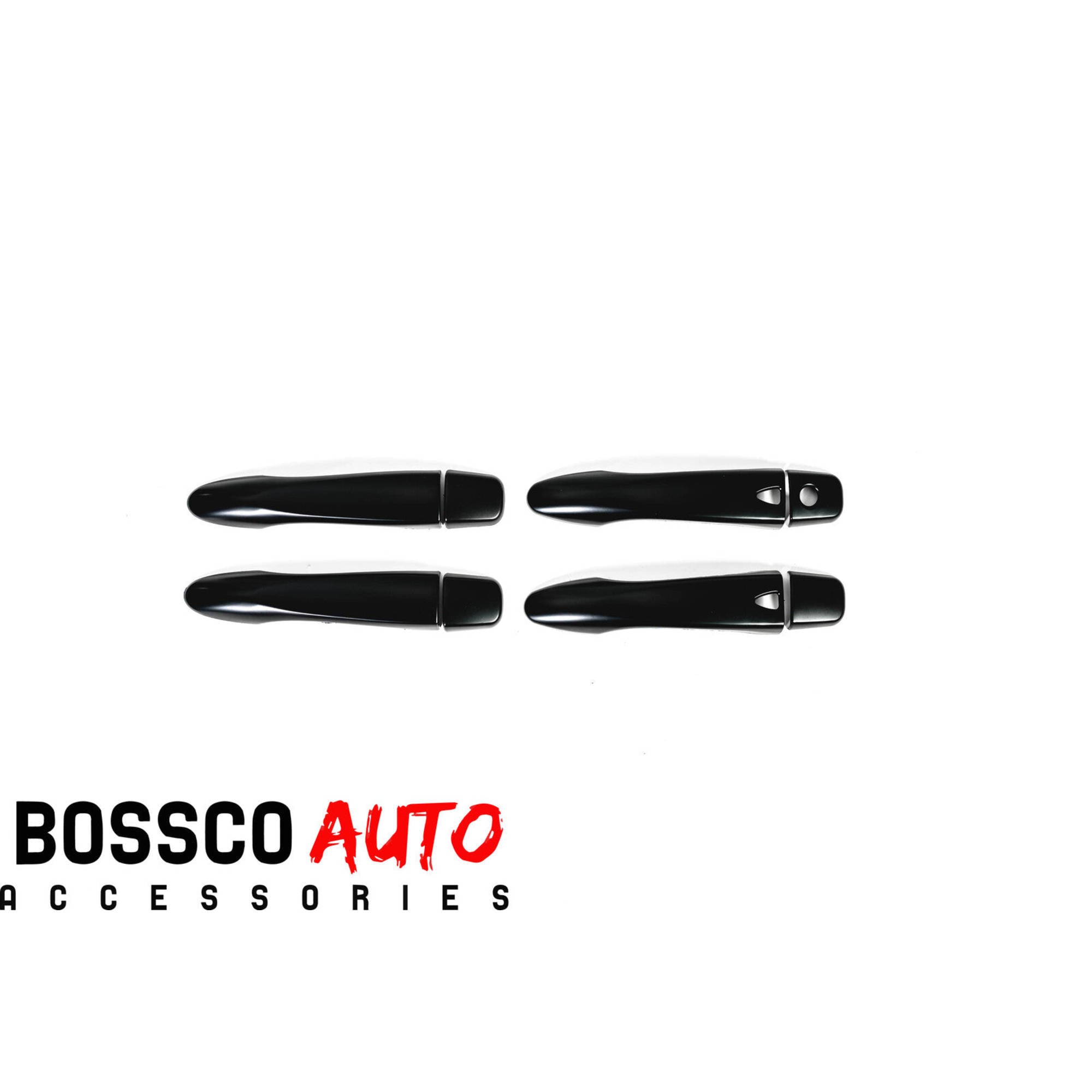 Black Door Handle Covers Suitable For Nissan Navara NP300 2015-2022 - Keyless Entry