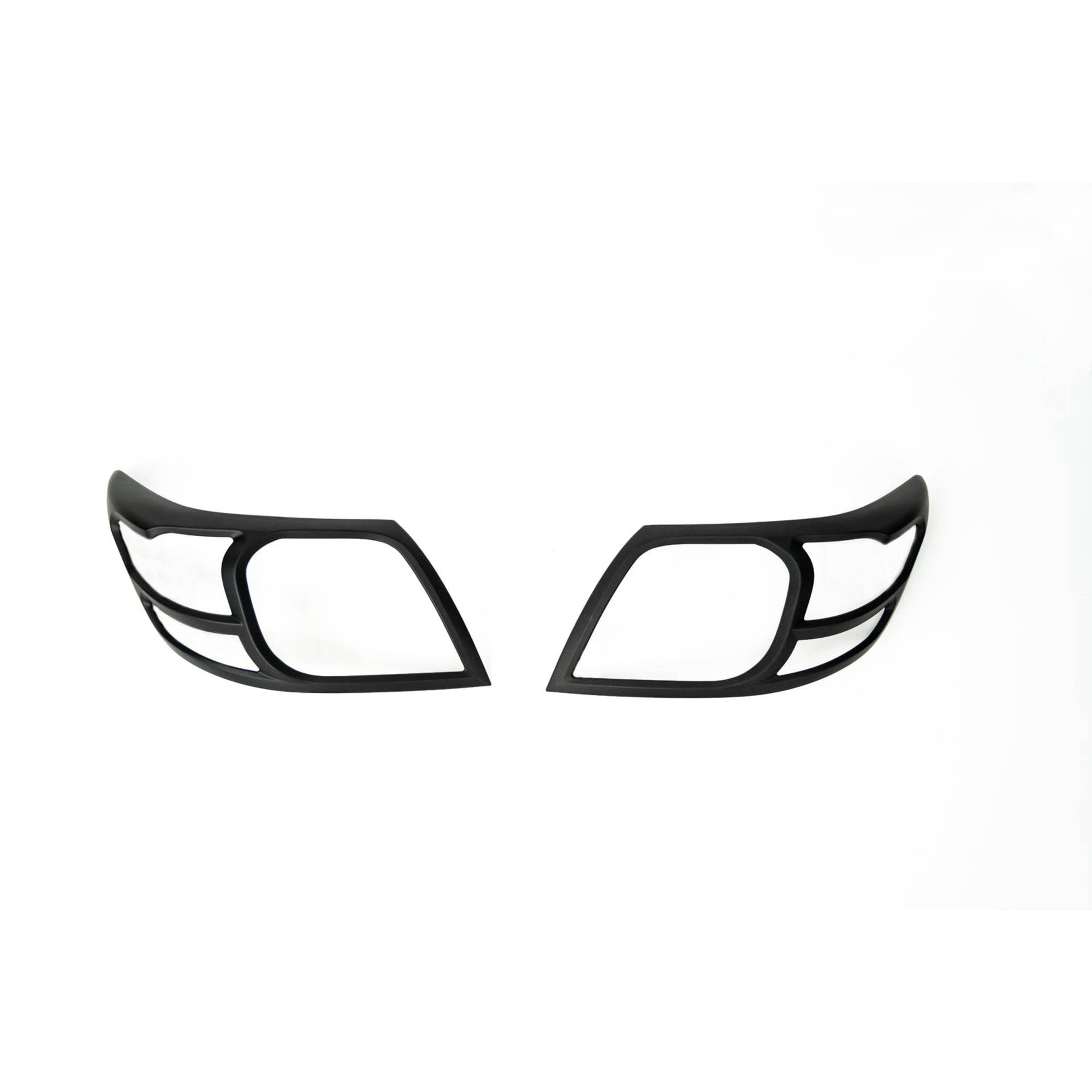 Front Black Headlight Head Light Trim Covers Suitable For Toyota Hilux 2012-2015