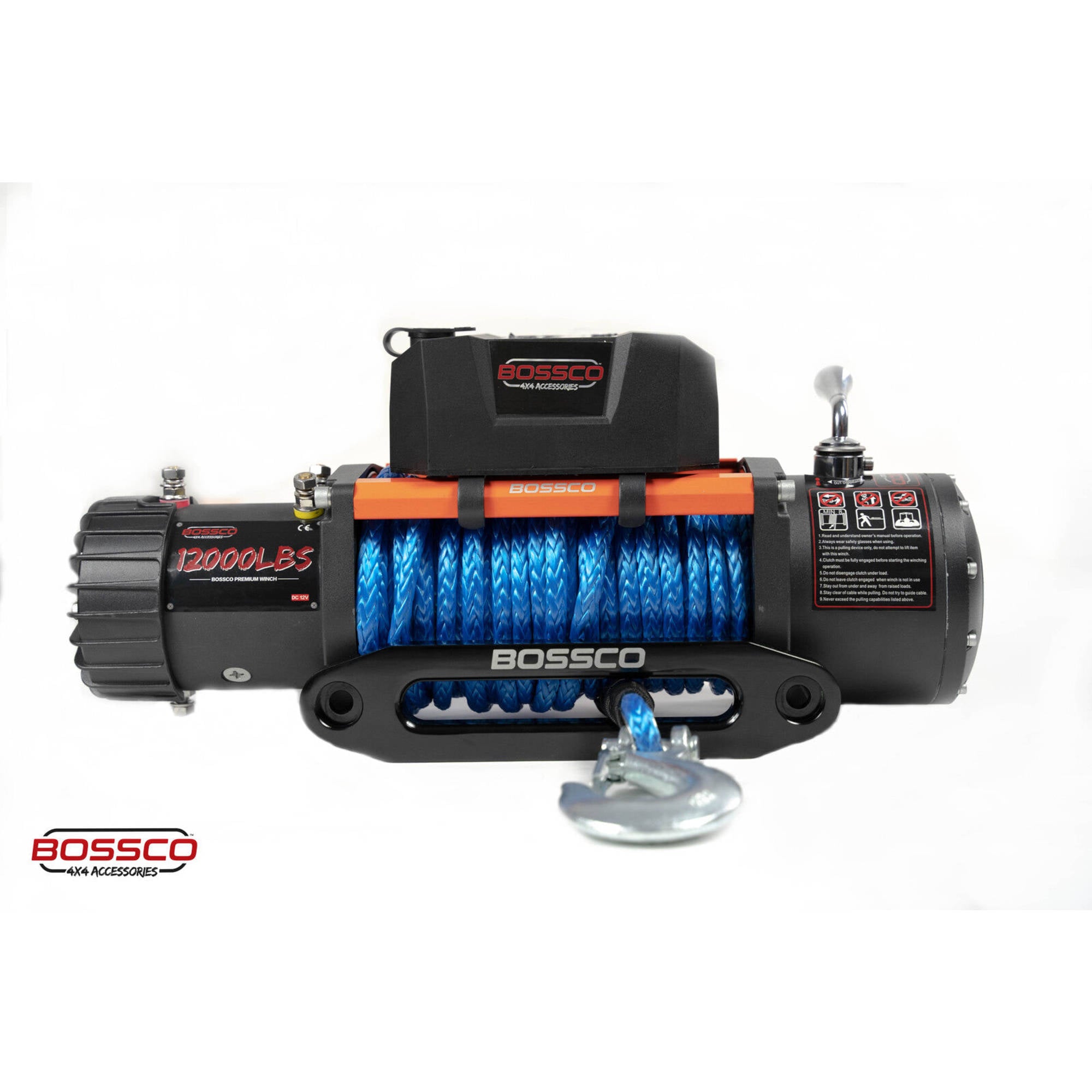BA 12000lb Premium Electric Winch 12V Synthetic Rope 26M Wireless Remote 4WD 4x4