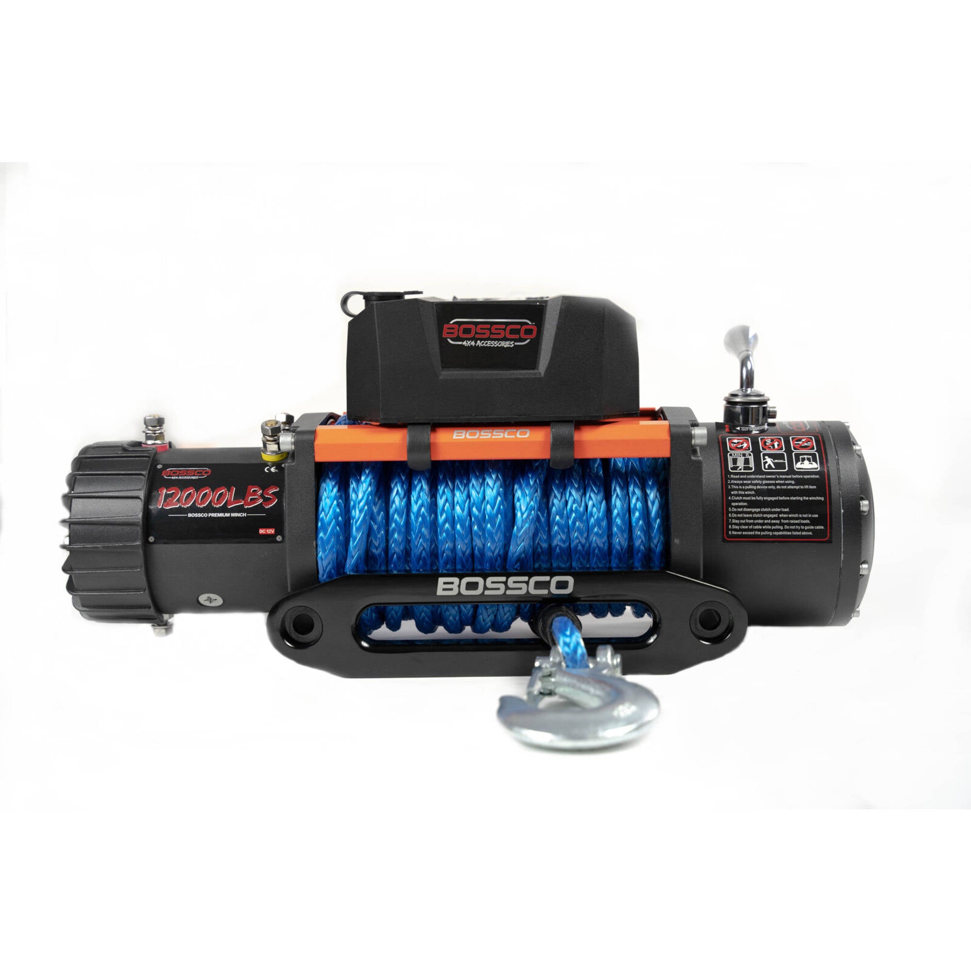 BA 12000lb Premium Electric Winch 12V Synthetic Rope 26M Wireless Remote 4WD 4x4