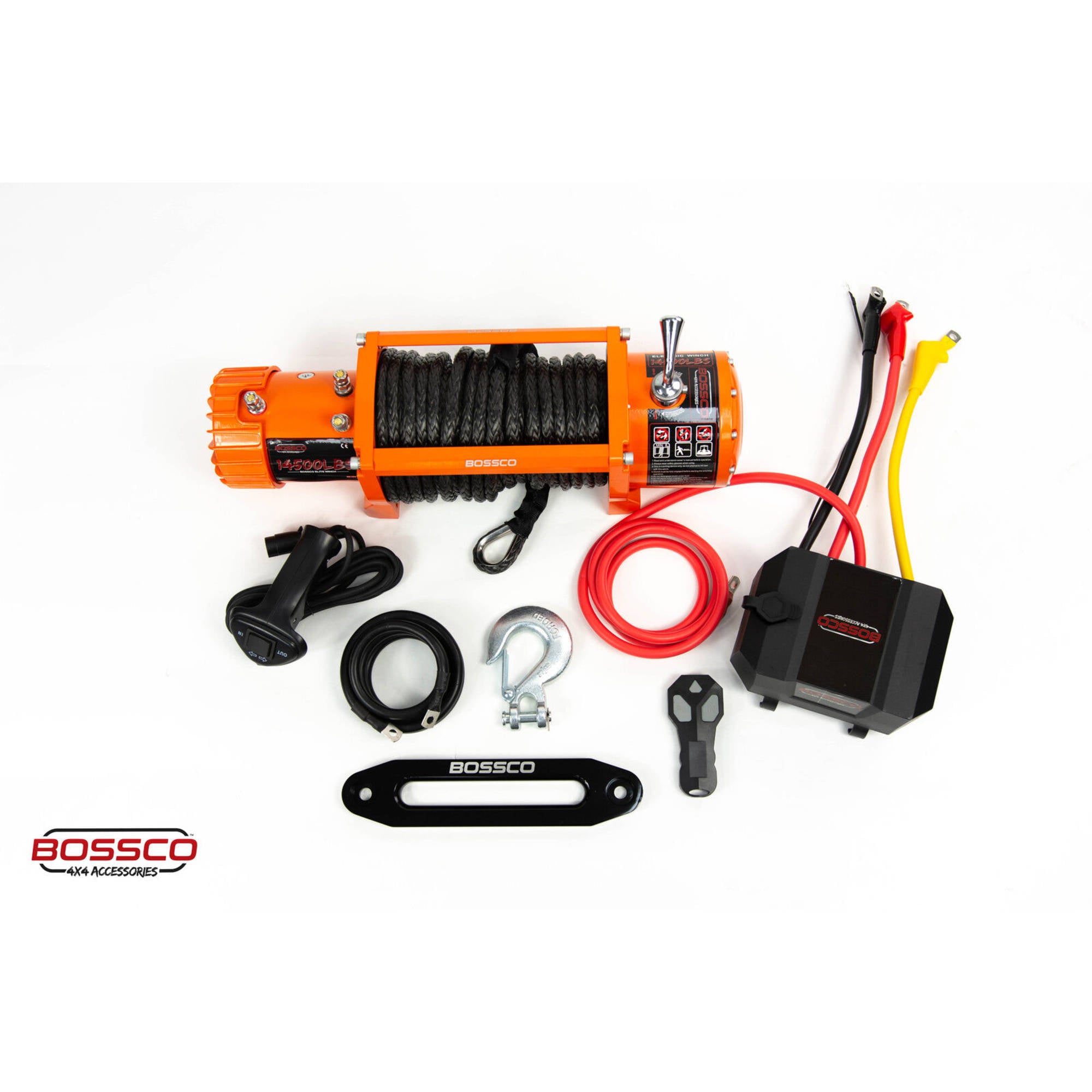 BA 14500lb Elite Electric Winch 12V Synthetic Rope 26M Wireless Remote 4WD 4x4