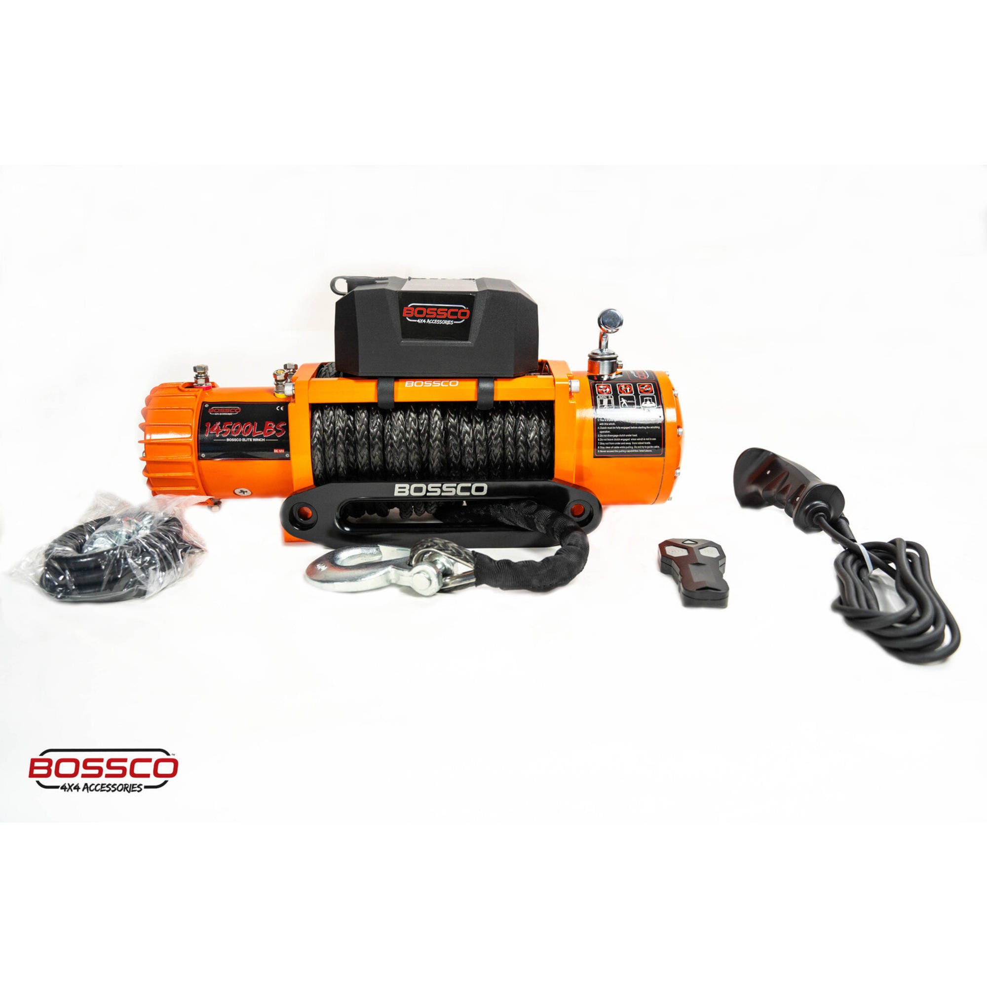 BA 14500lb Elite Electric Winch 12V Synthetic Rope 26M Wireless Remote 4WD 4x4