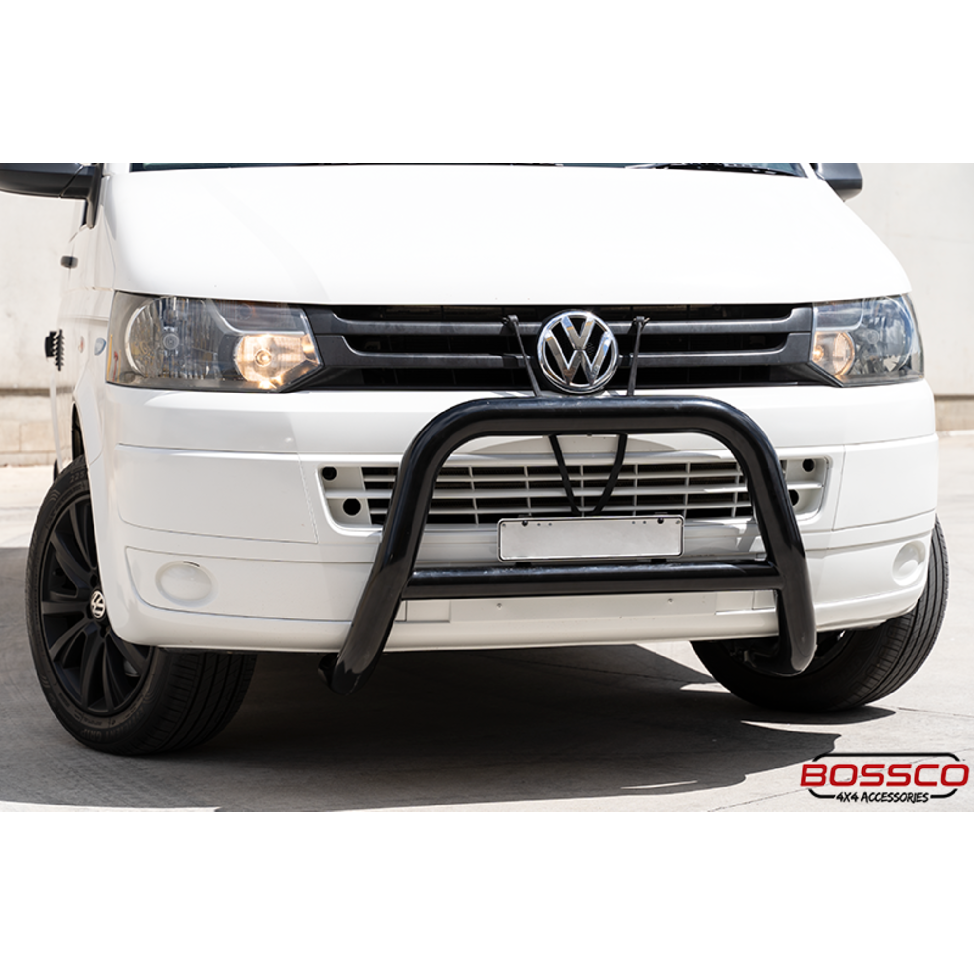 Black Nudge Bar Suitable For Volkswagen Transporter T5 2009-2015