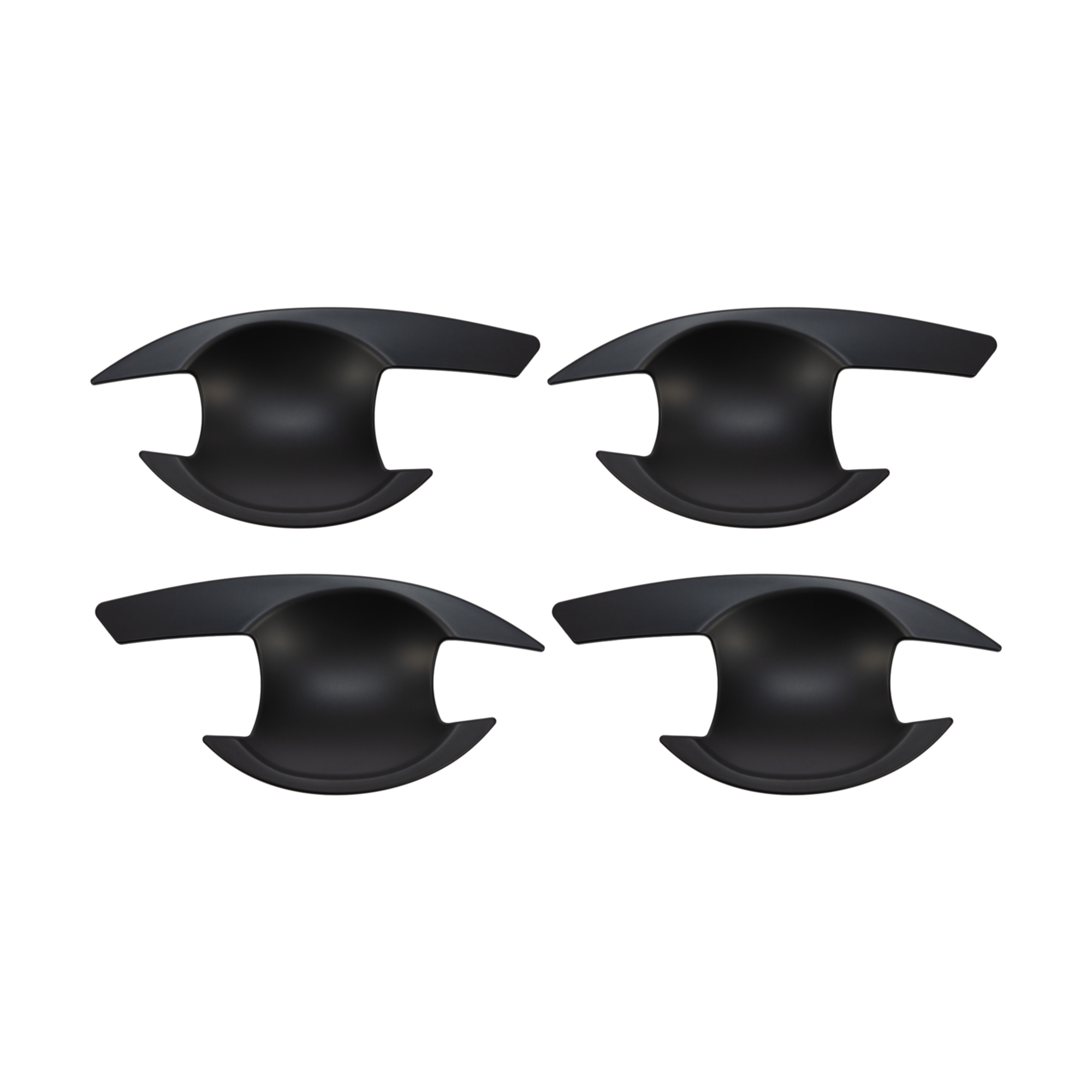 Black Door Handle Bowl Covers Protectors Suitable For Mitsubishi Triton MQ MR 2015-2023