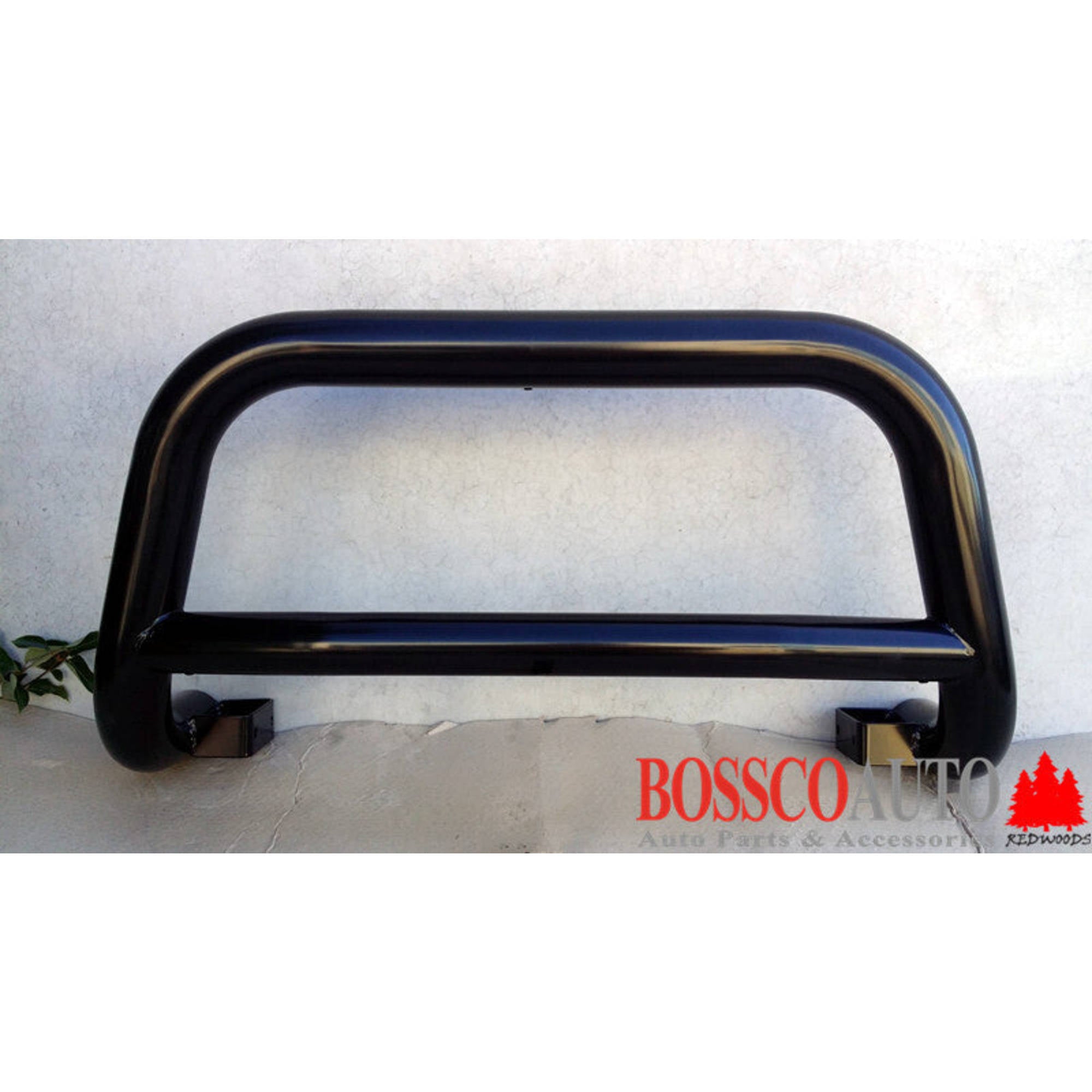 Black Steel Nudge Bar suitable for Toyota Landcruiser 200 Series 2008-2021 - FACTORY SECONDS