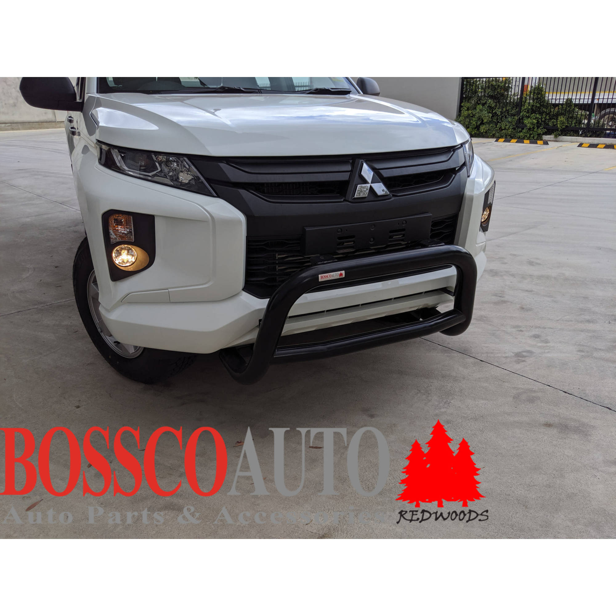 Black Nudge Bar Suitable for Mitsubishi Triton MR Series 2018-2023 - FACTORY SECONDS