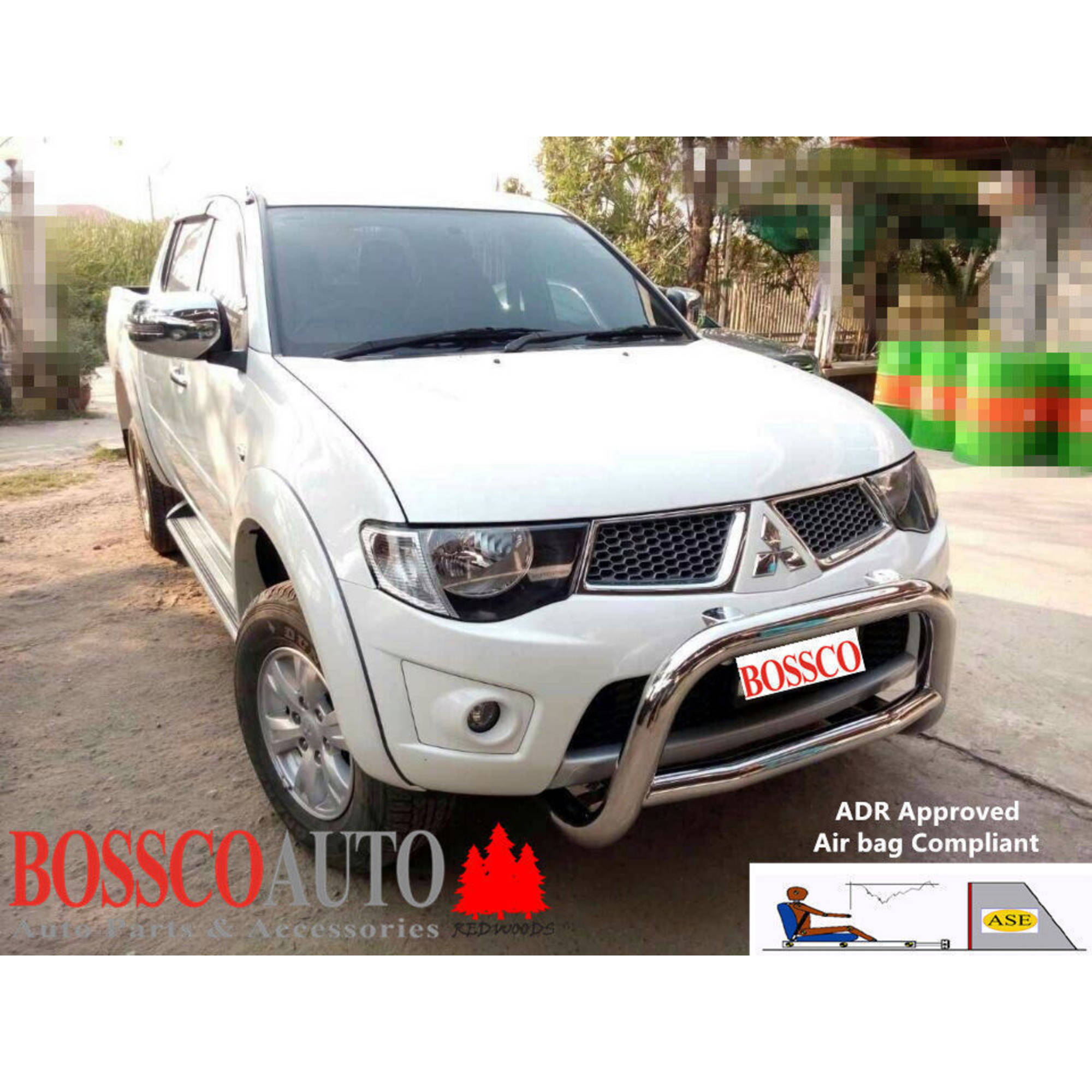 Nudge bar suitable for Mitsubishi Triton | Challenger 2006-2015 - FACTORY SECONDS