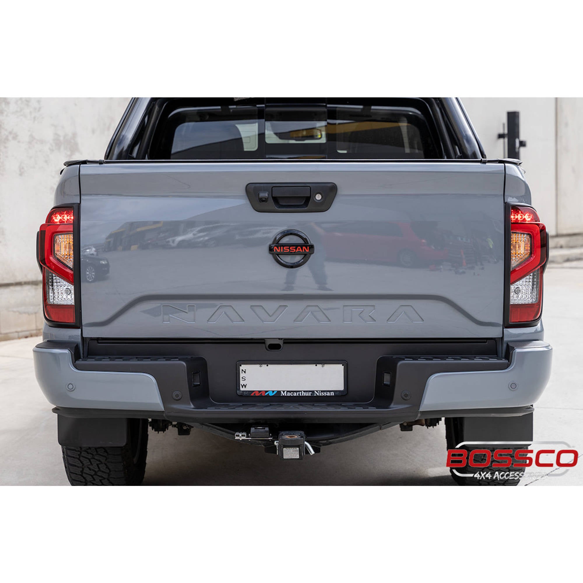 Rear Black Taillight Tail Light Trim Covers Suitable For Nissan Navara NP300 Facelift 2021-2024