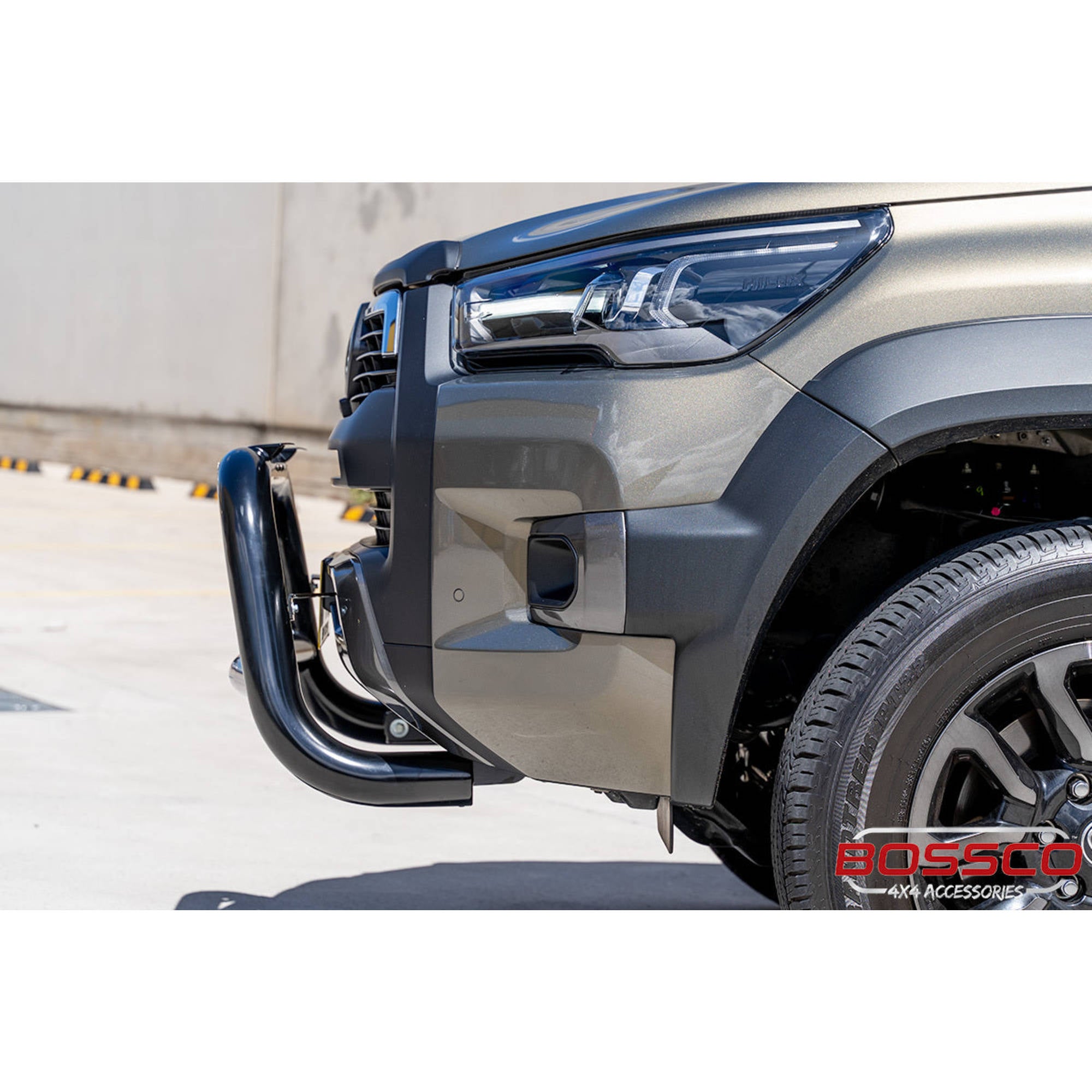 Black Low Nudge bar suitable for Toyota Hilux 2020 - 2024