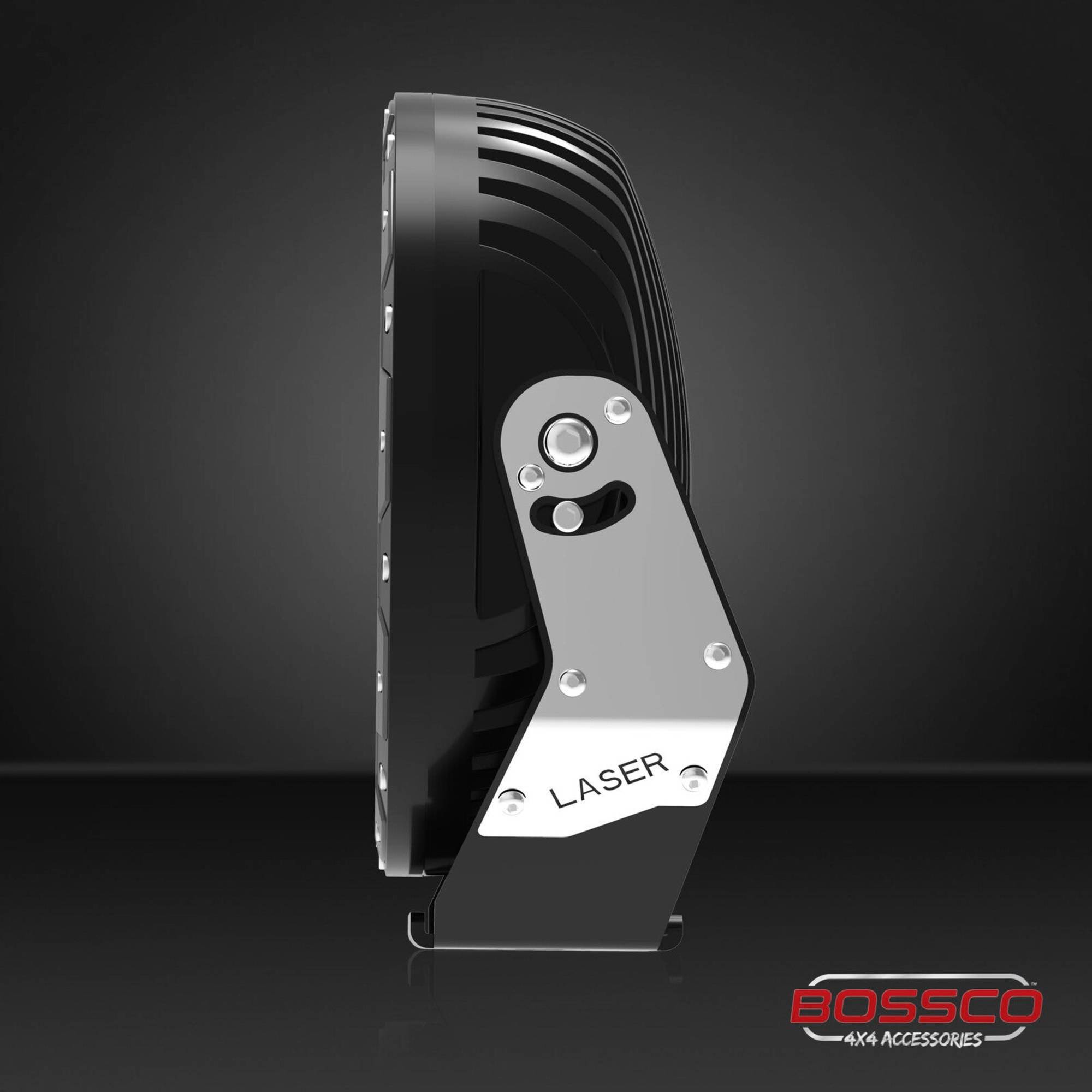 9" Laser LED Driving Lights with DRL | 1 Lux @ 2018m | 16600 Lumens | IP68 Rated - Pair w/ Electrical Harness