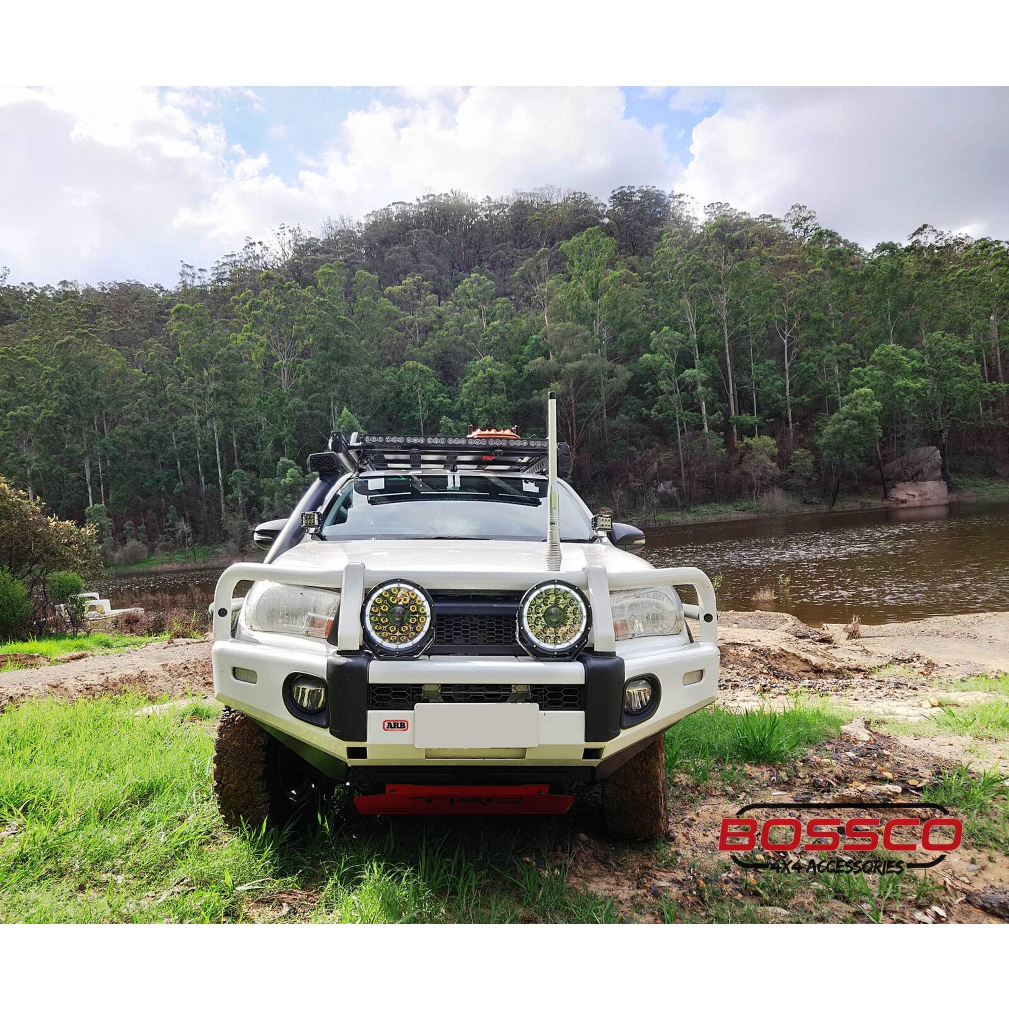 9" Laser LED Driving Lights with DRL | 1 Lux @ 2018m | 16600 Lumens | IP68 Rated - Pair w/ Electrical Harness