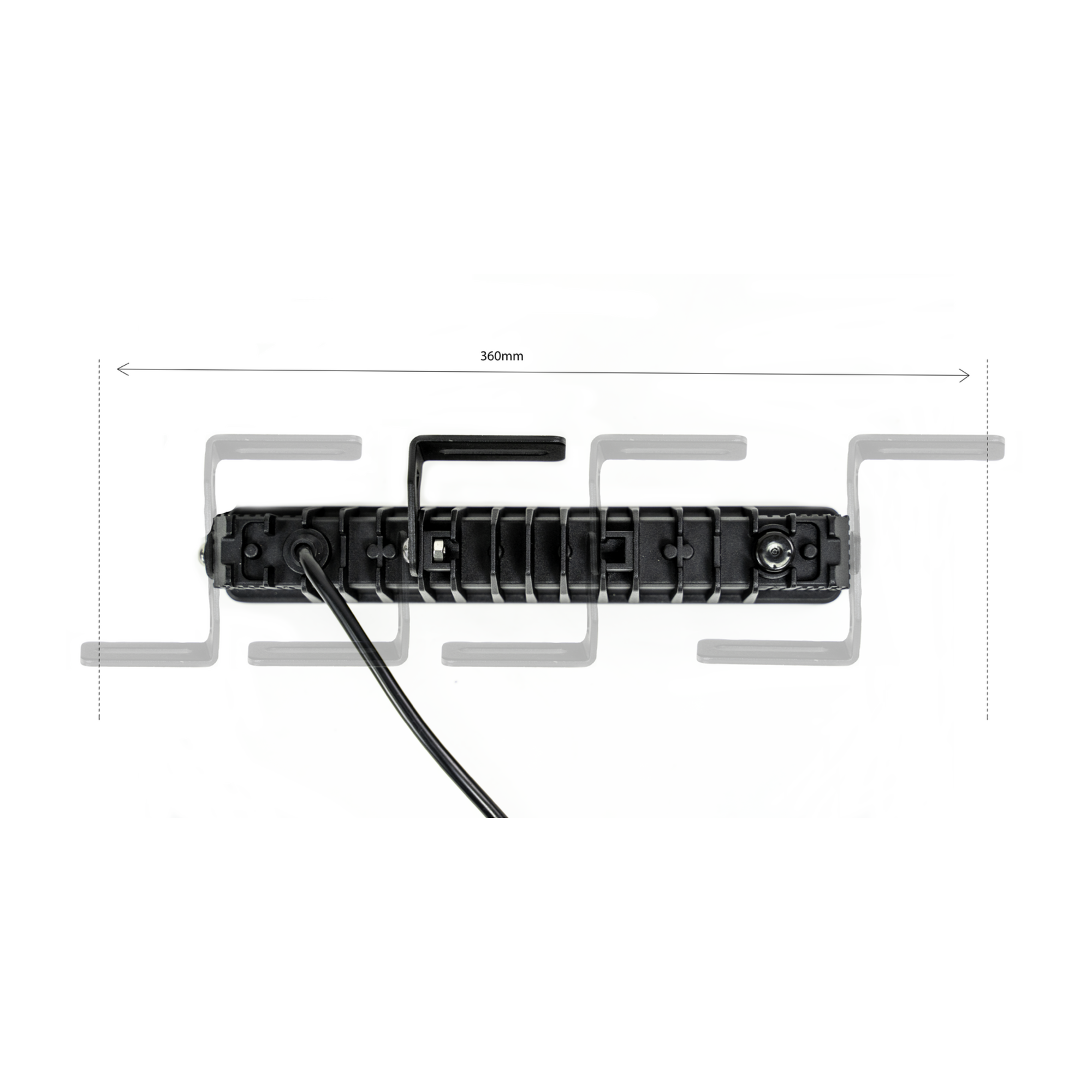 2x Modular 10" Single Row LED Light Bars w/ Wiring Harness | 4200 Lumens Each | Fitted with Osram LEDs