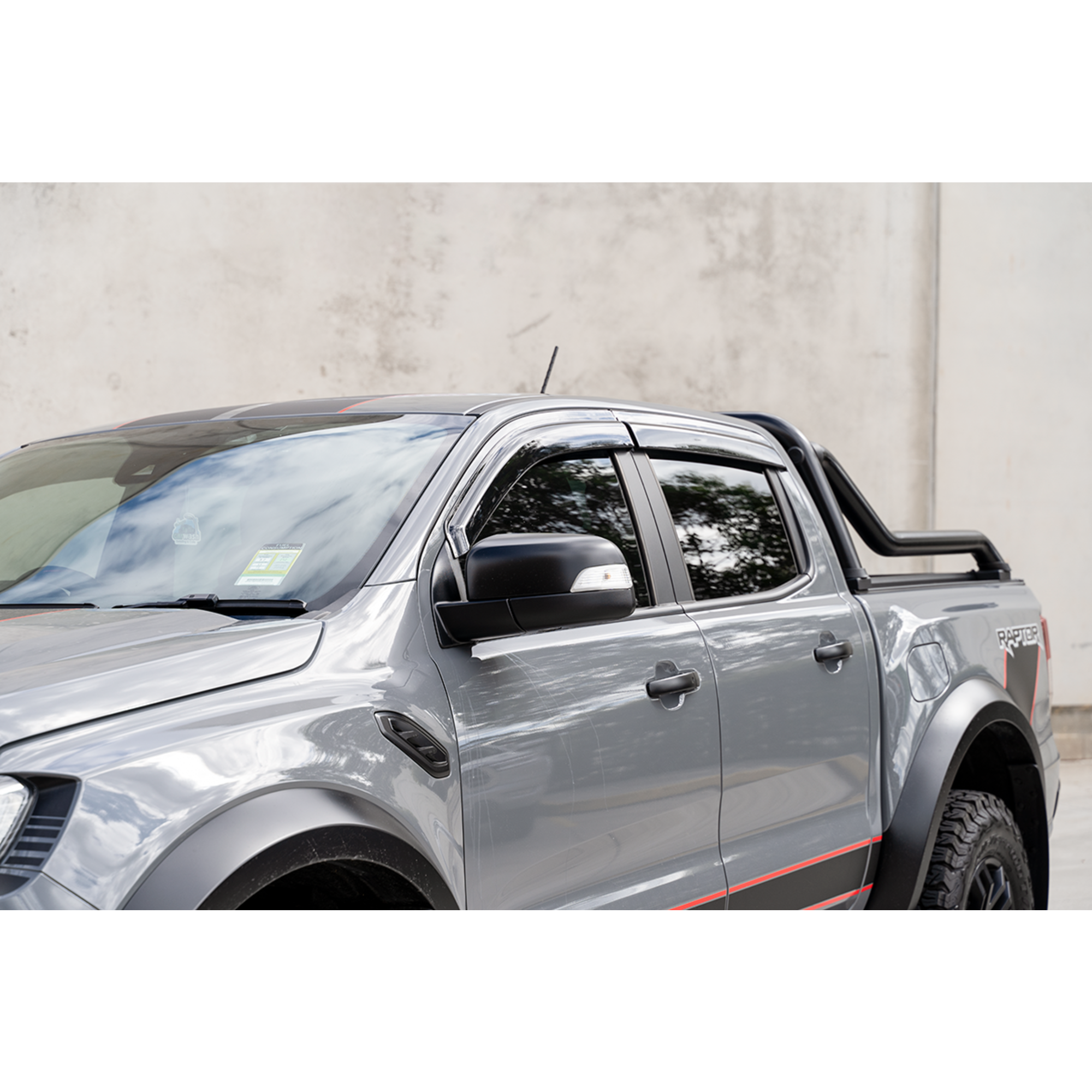 Tinted Weather shield Window Visors suitable for Ford Raptor 2017-2022