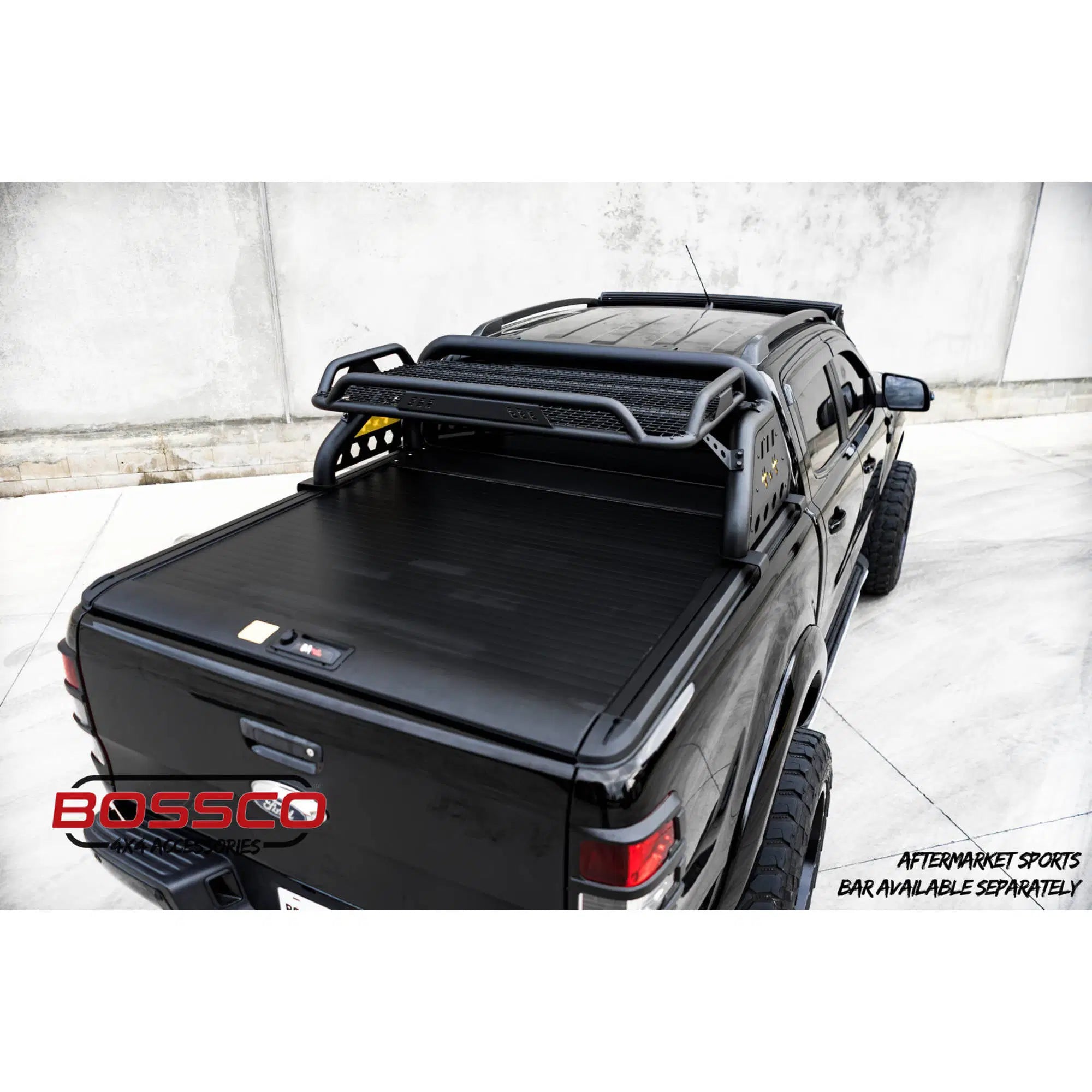 Black Manual Roller Shutter for Ford Ranger Raptor 2017-2022 | Lockable Tonneau Cover
