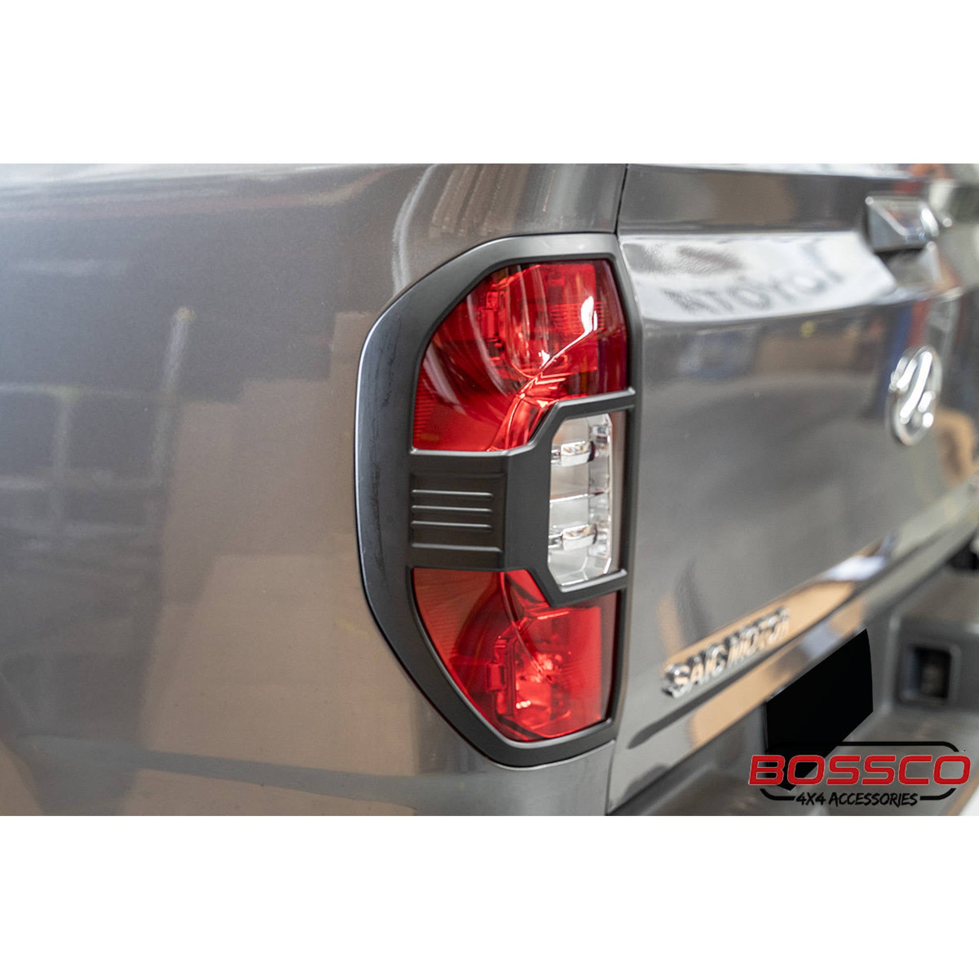 Matte Black Rear Tail Light Trim Covers Suitable For LDV T60 2019-2021